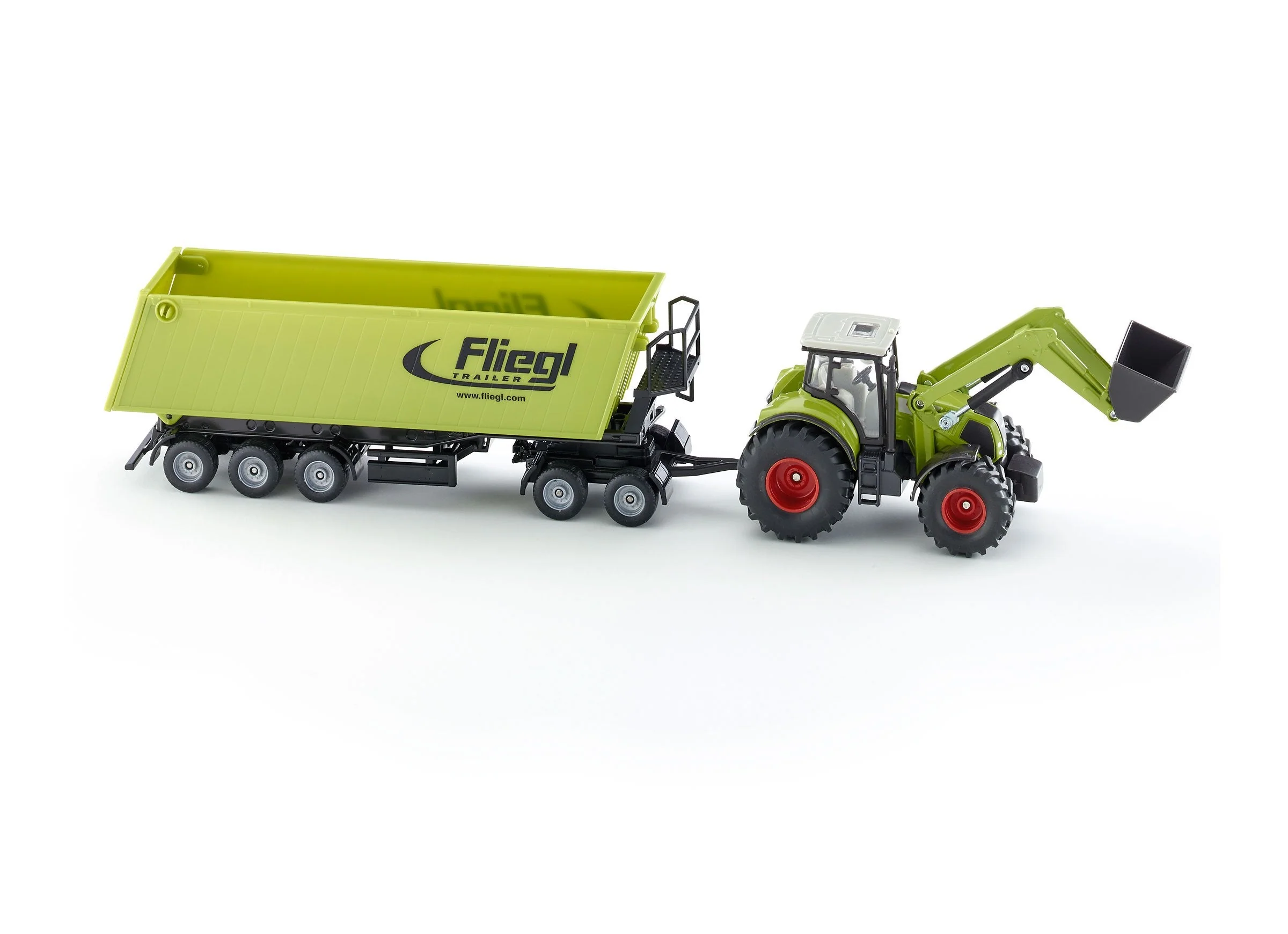 Siku 1:50 CLAAS with Loader, Dolly & Trailer - Image 25
