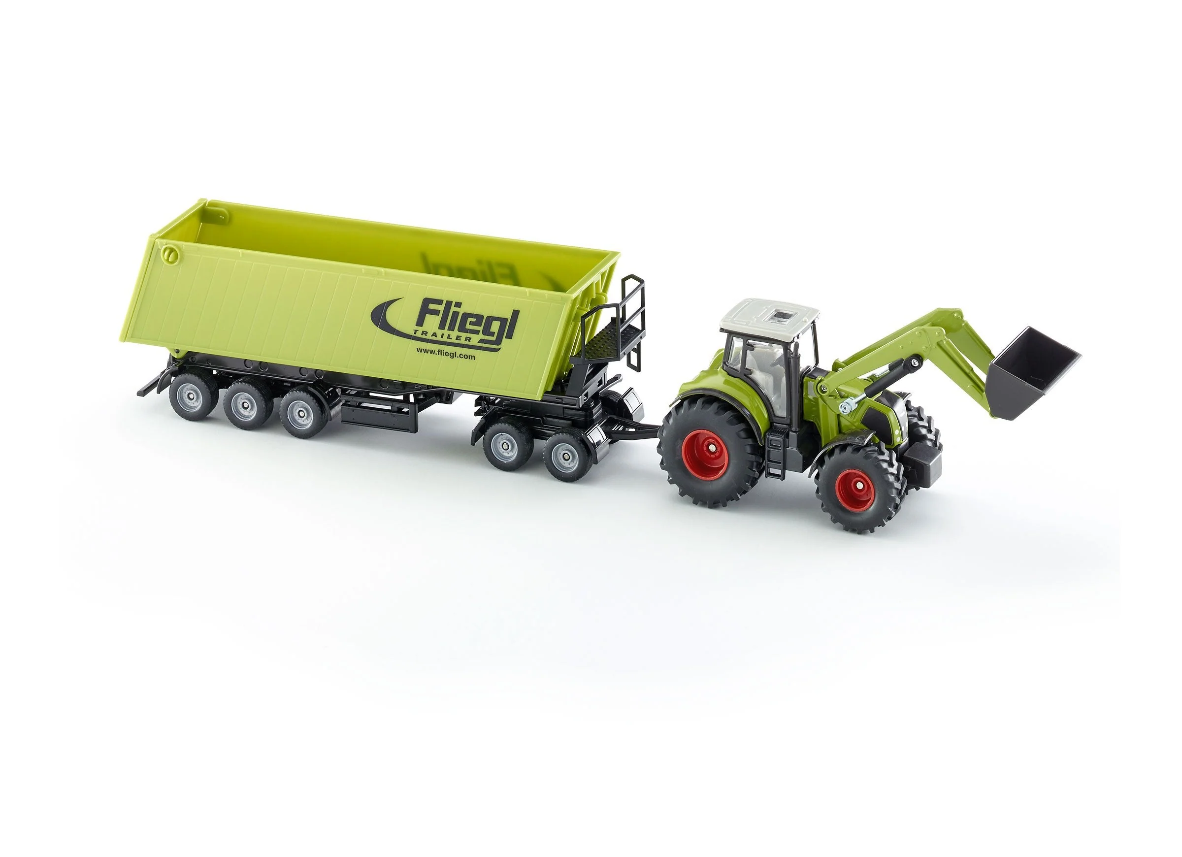Siku 1:50 CLAAS with Loader, Dolly & Trailer - Image 26