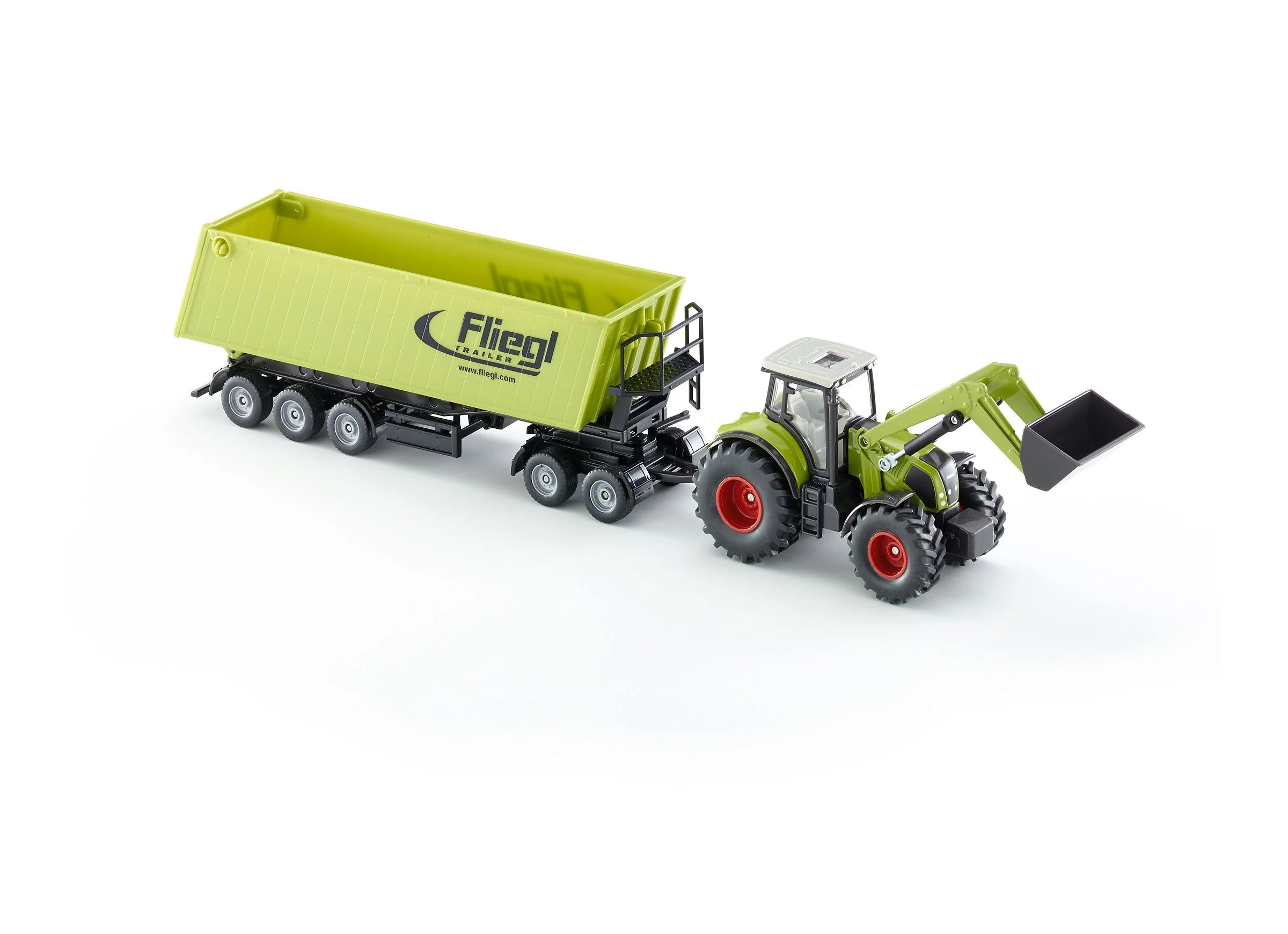 Siku 1:50 CLAAS with Loader, Dolly & Trailer - Image 27