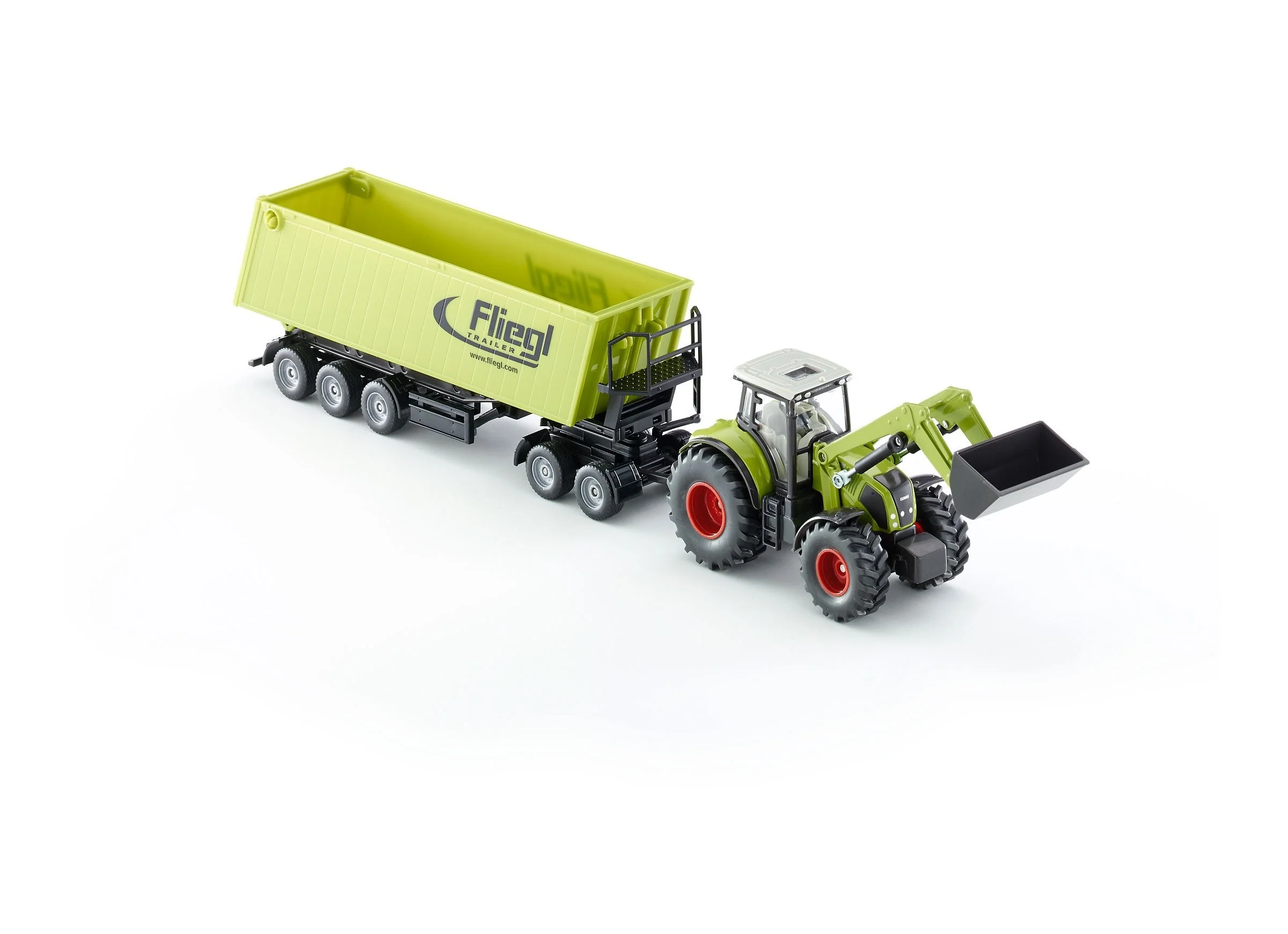 Siku 1:50 CLAAS with Loader, Dolly & Trailer - Image 28