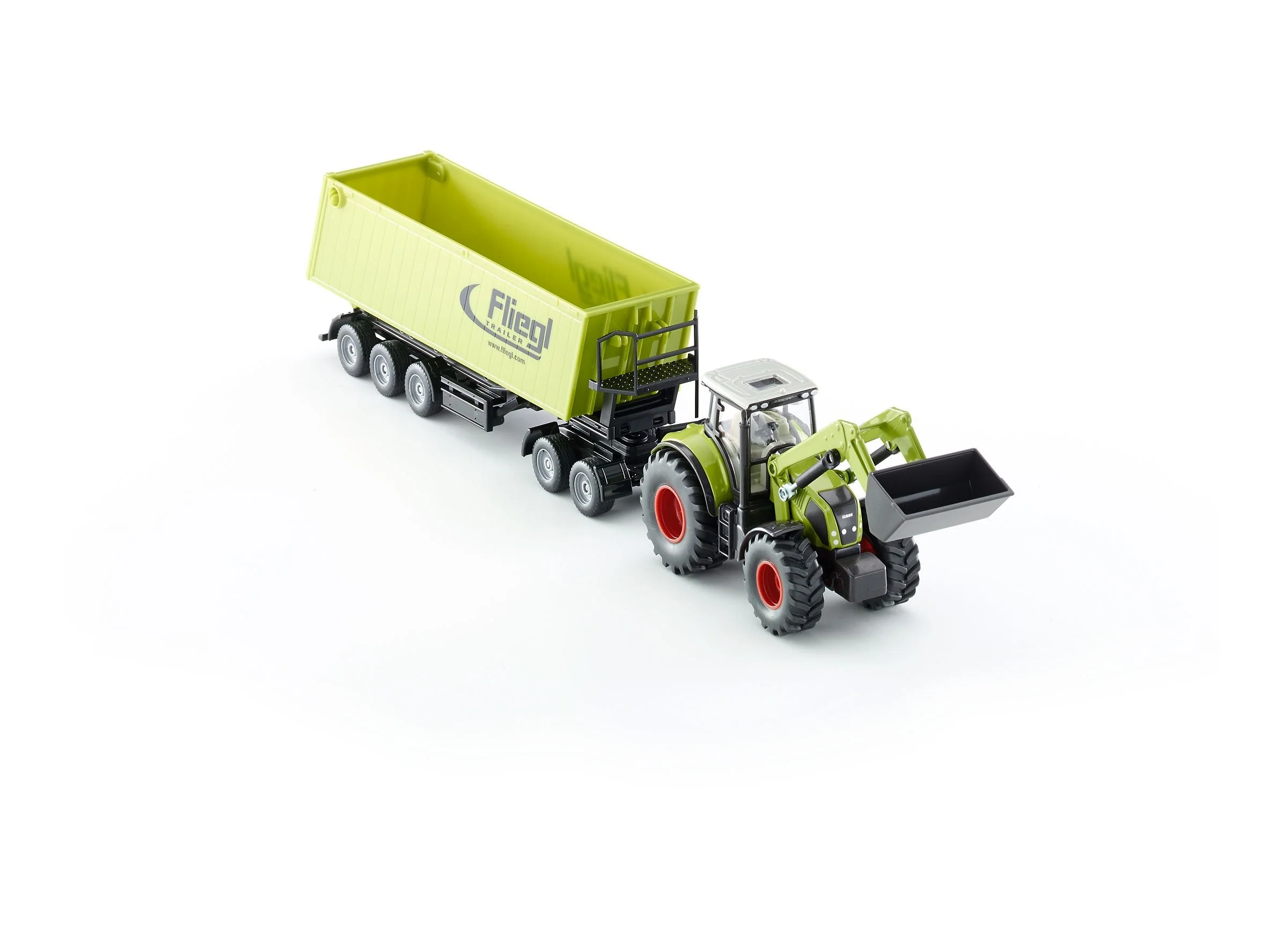 Siku 1:50 CLAAS with Loader, Dolly & Trailer - Image 29