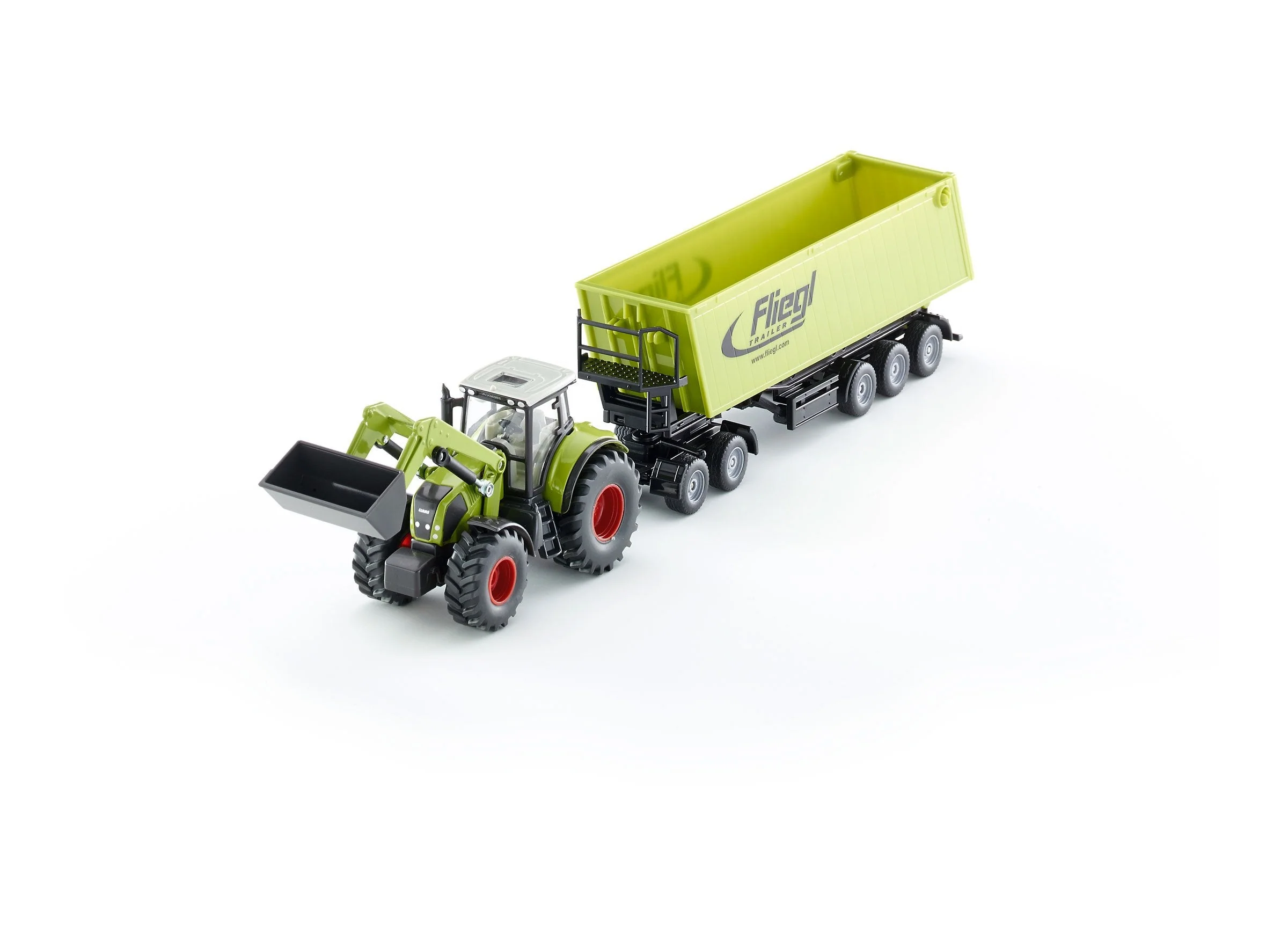 Siku 1:50 CLAAS with Loader, Dolly & Trailer - Image 35