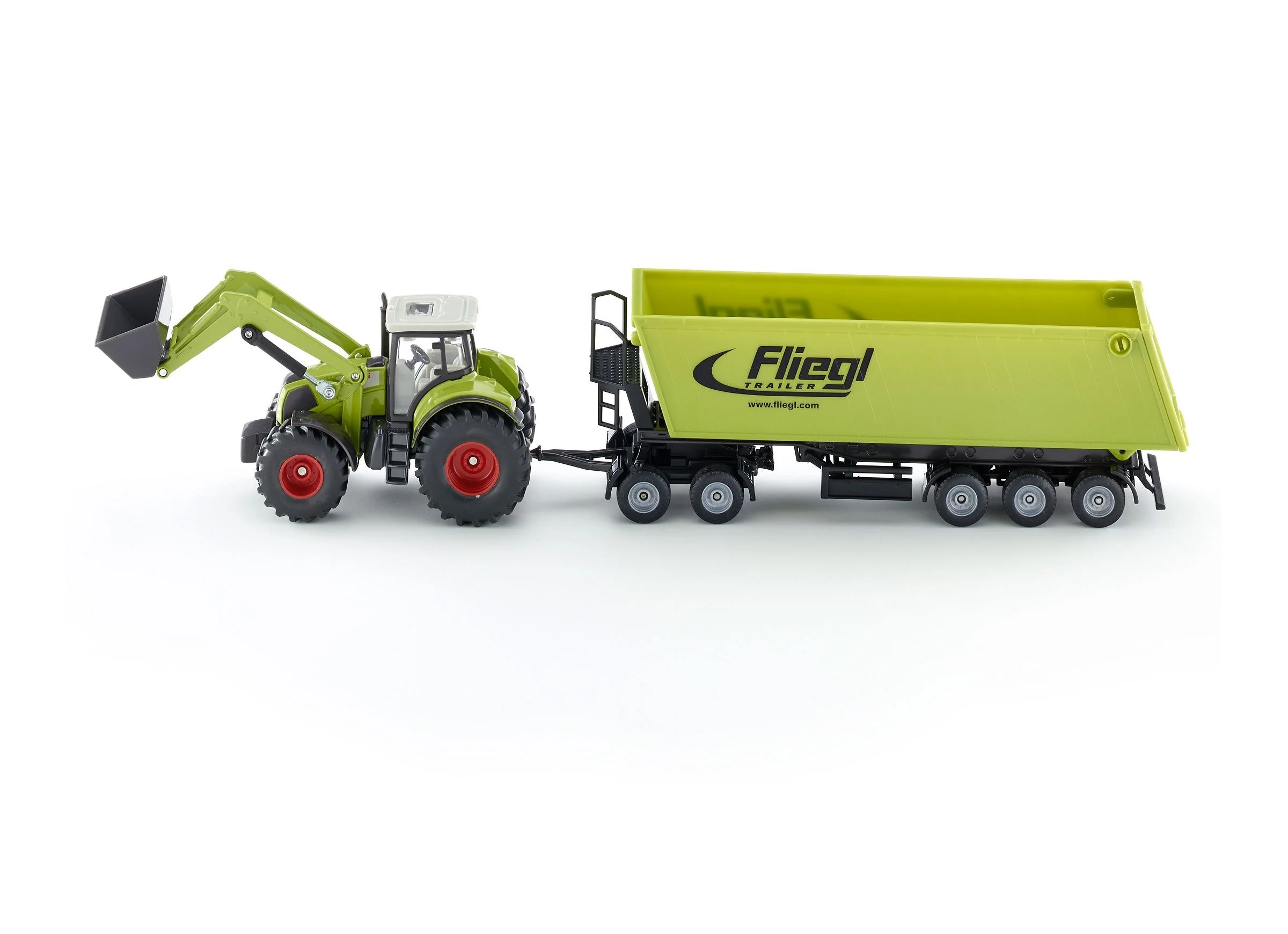 Siku 1:50 CLAAS with Loader, Dolly & Trailer - Image 8