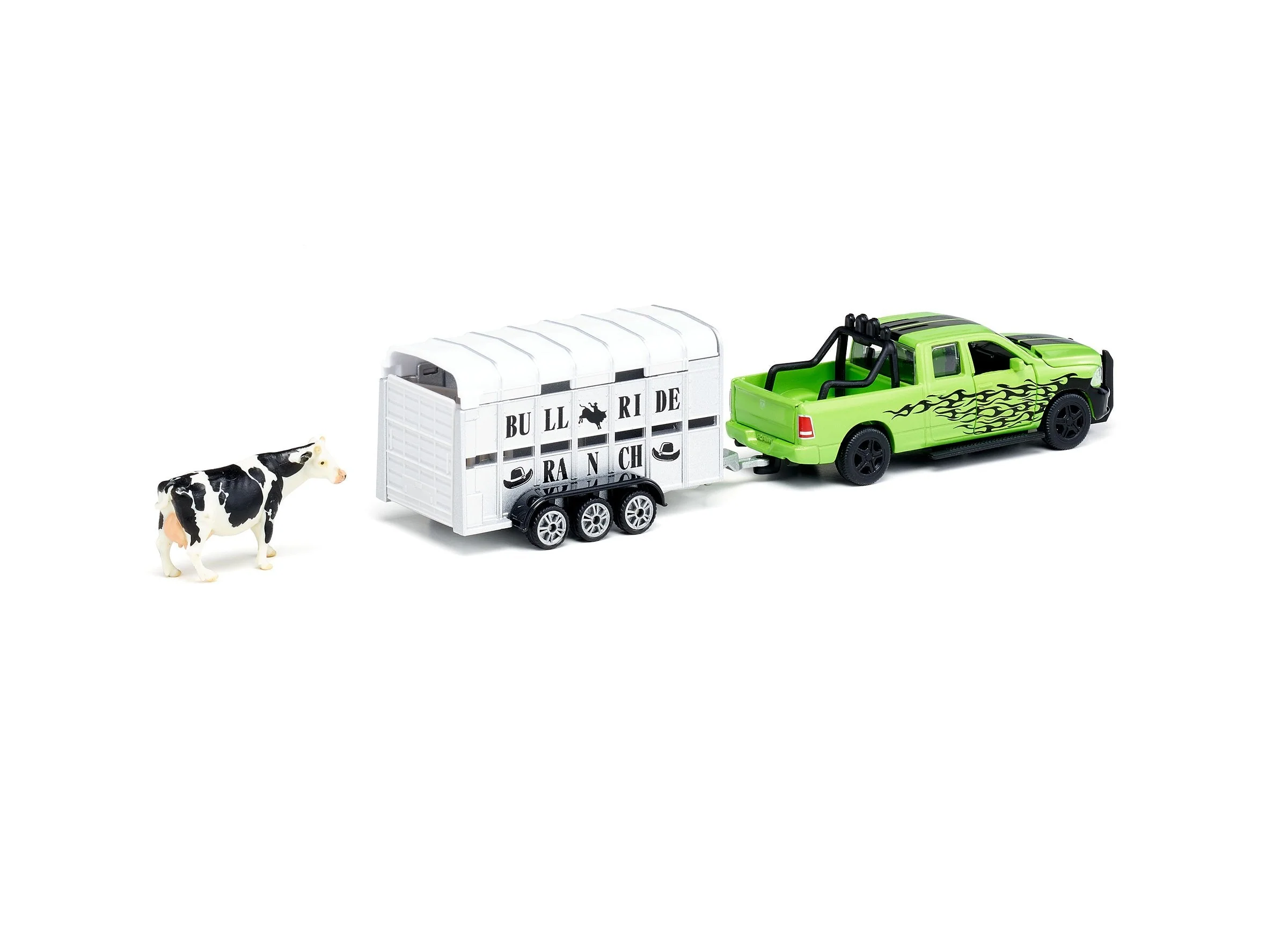 Siku 1:50 Dodge RAM 1500 Ute with Livestock Trailer - Image 16