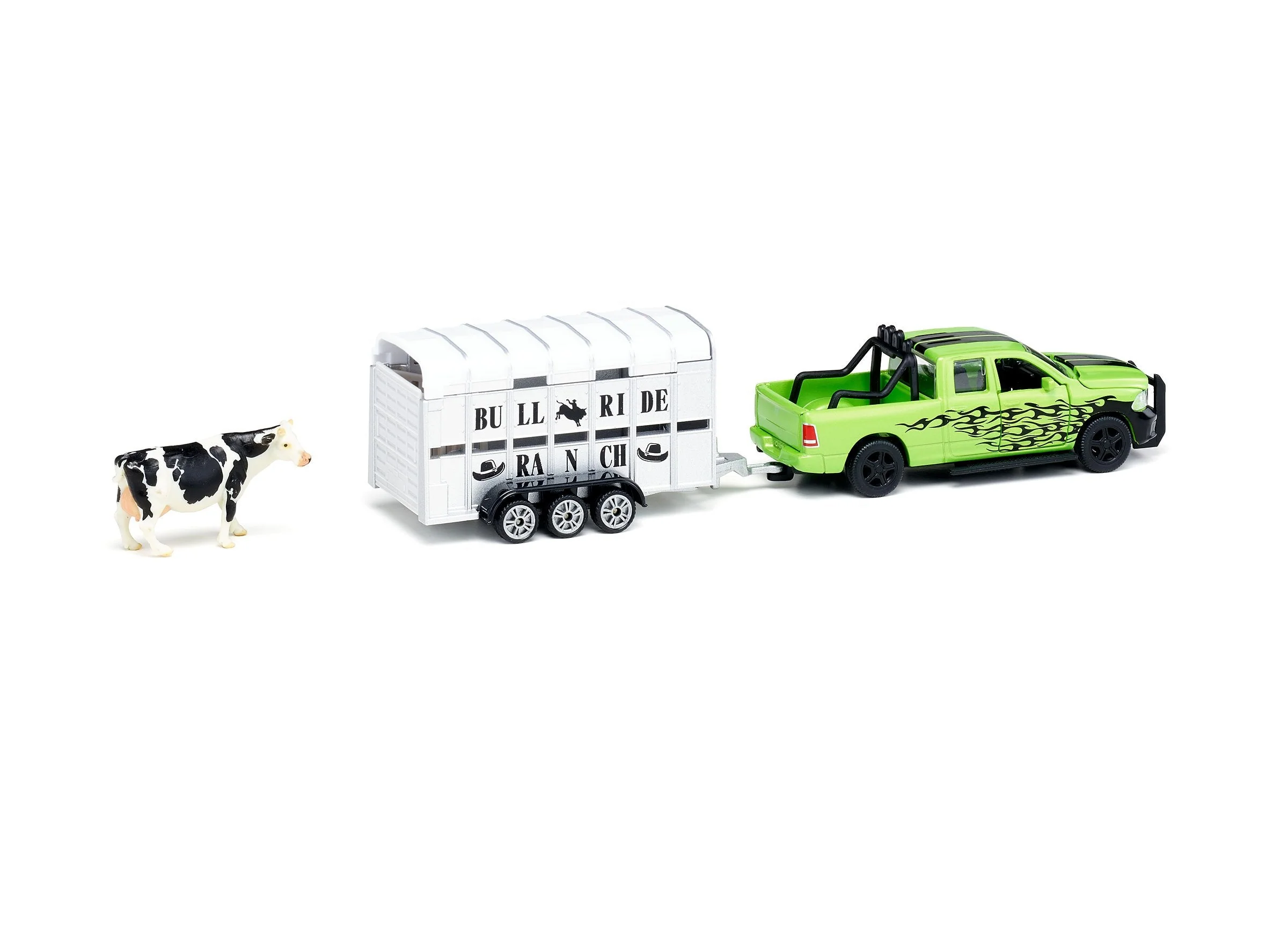 Siku 1:50 Dodge RAM 1500 Ute with Livestock Trailer - Image 17
