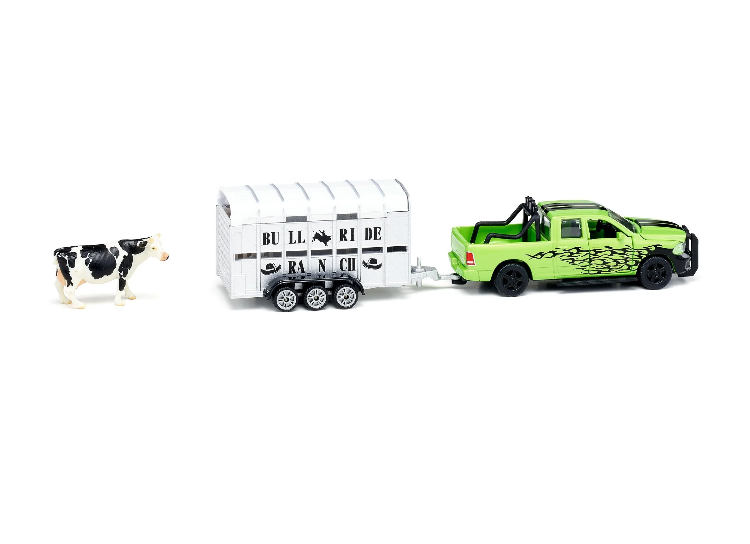 Siku 1:50 Dodge RAM 1500 Ute with Livestock Trailer - Image 18
