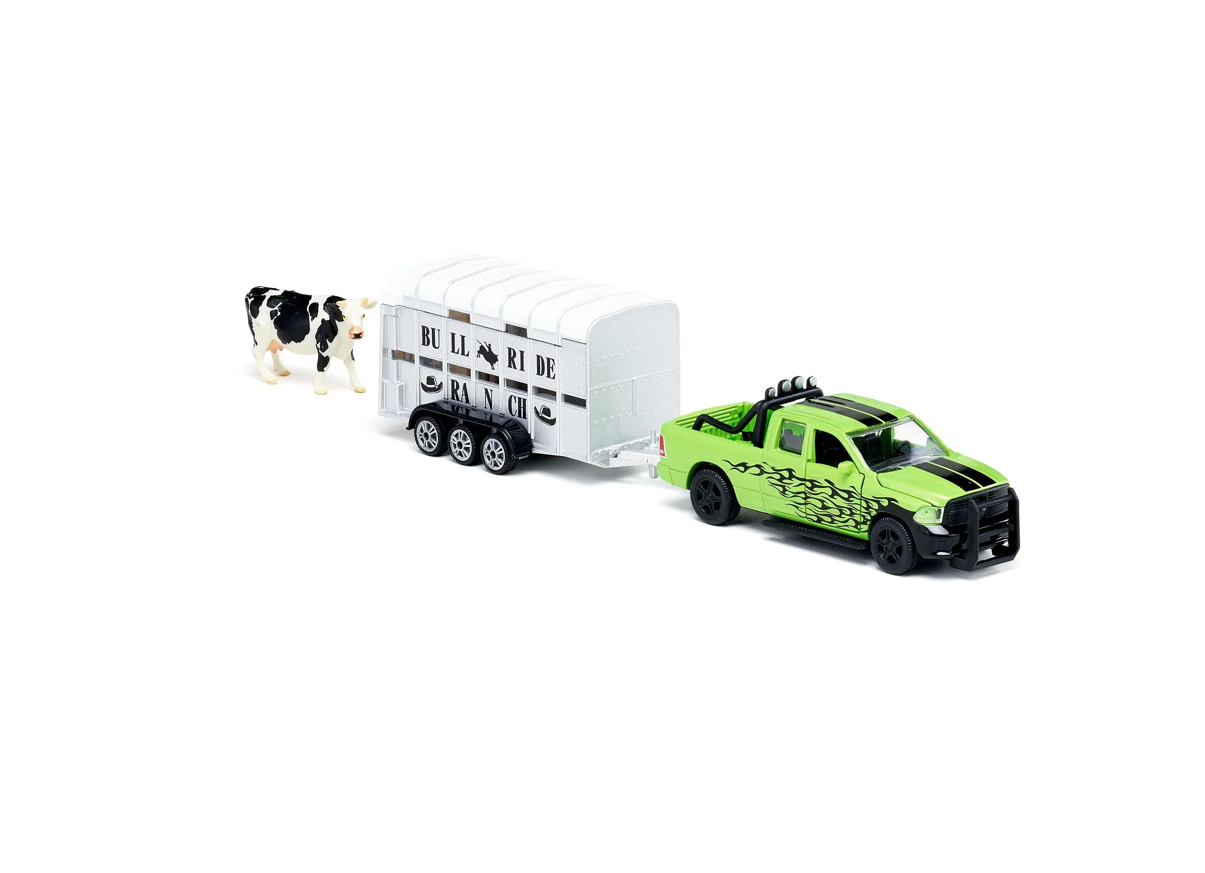 Siku 1:50 Dodge RAM 1500 Ute with Livestock Trailer - Image 23