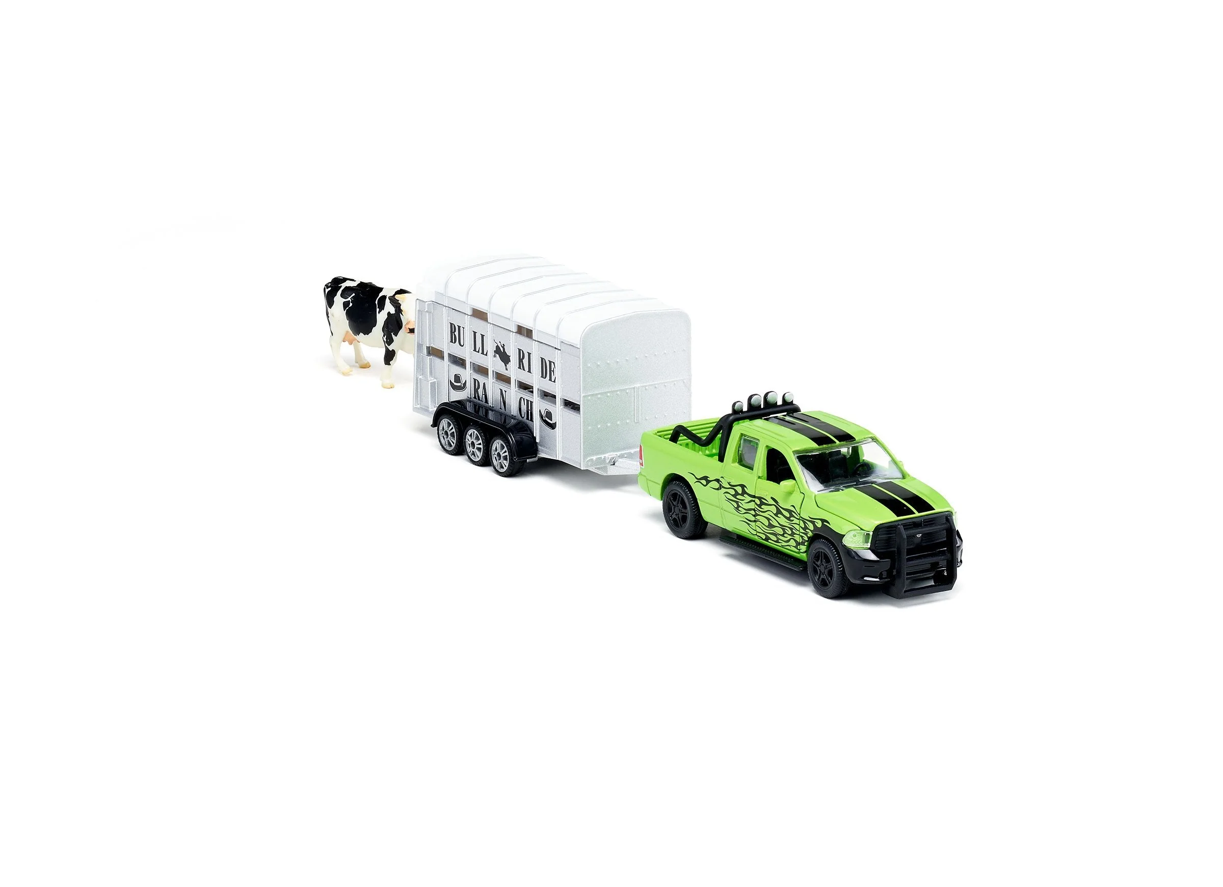 Siku 1:50 Dodge RAM 1500 Ute with Livestock Trailer - Image 24