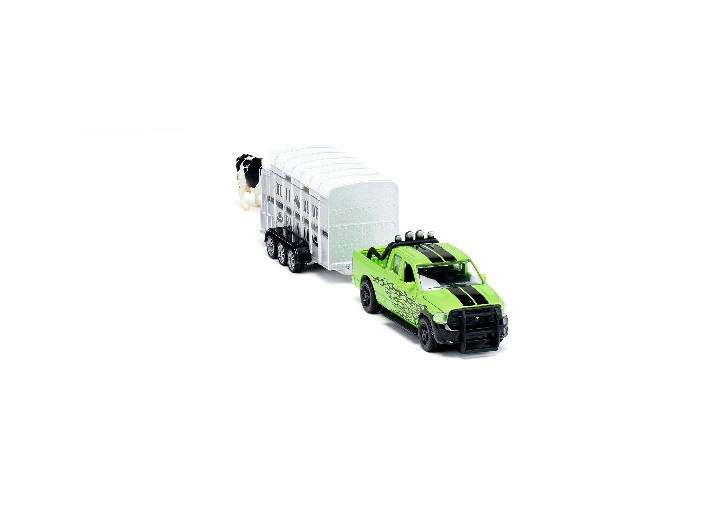 Siku 1:50 Dodge RAM 1500 Ute with Livestock Trailer - Image 25