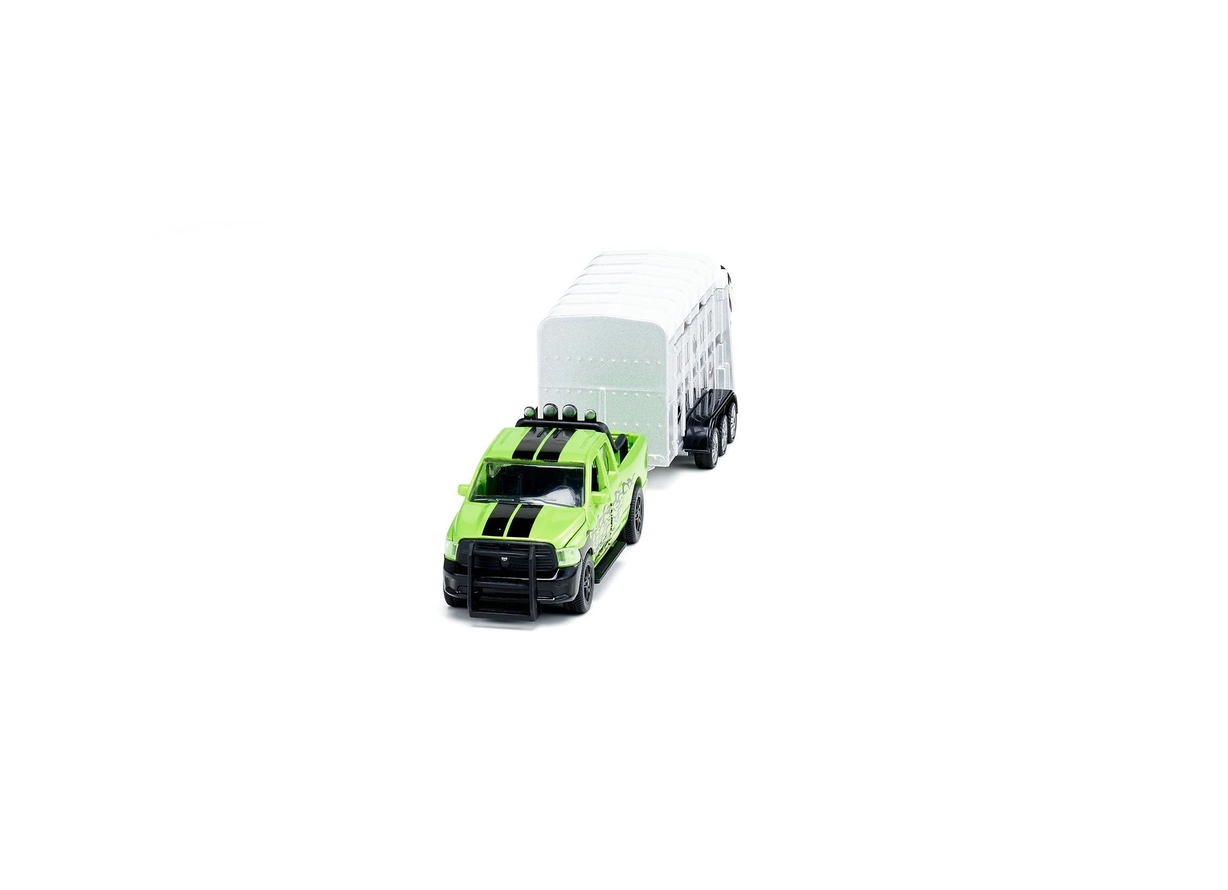Siku 1:50 Dodge RAM 1500 Ute with Livestock Trailer - Image 28