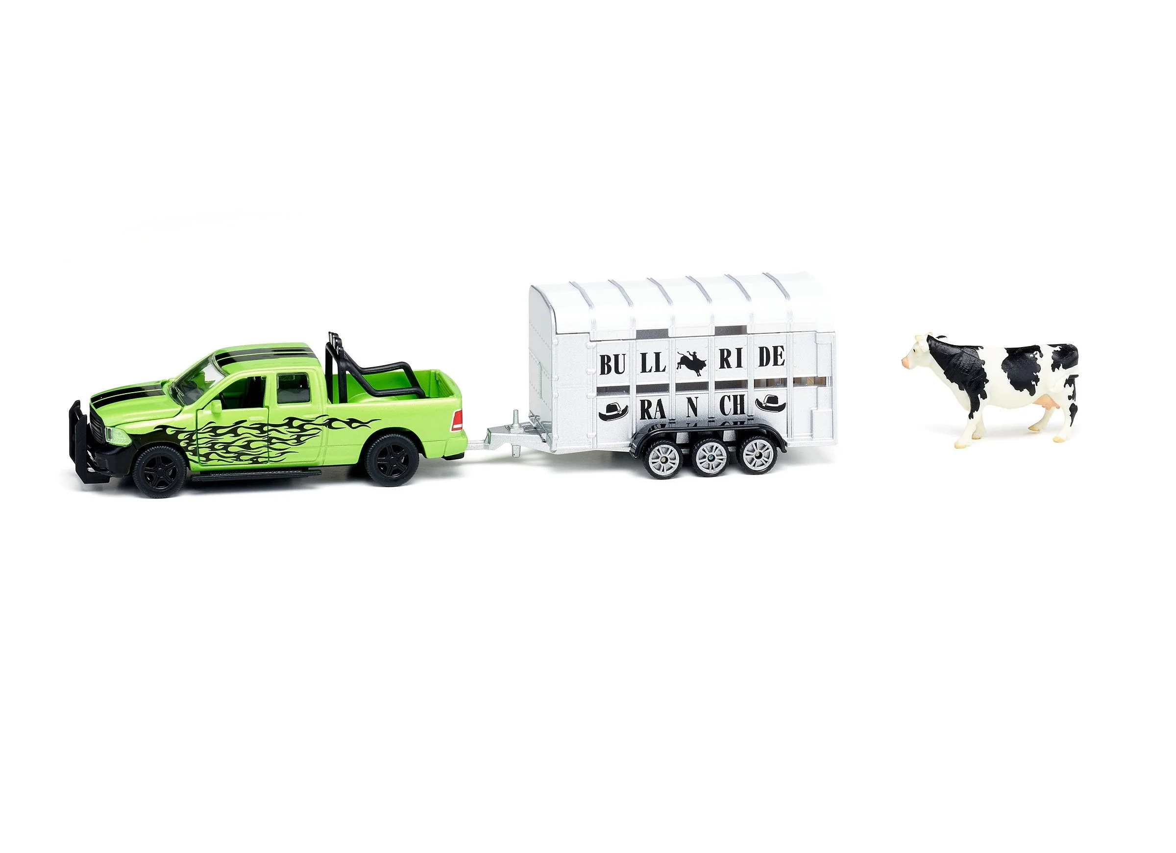 Siku 1:50 Dodge RAM 1500 Ute with Livestock Trailer - Image 34