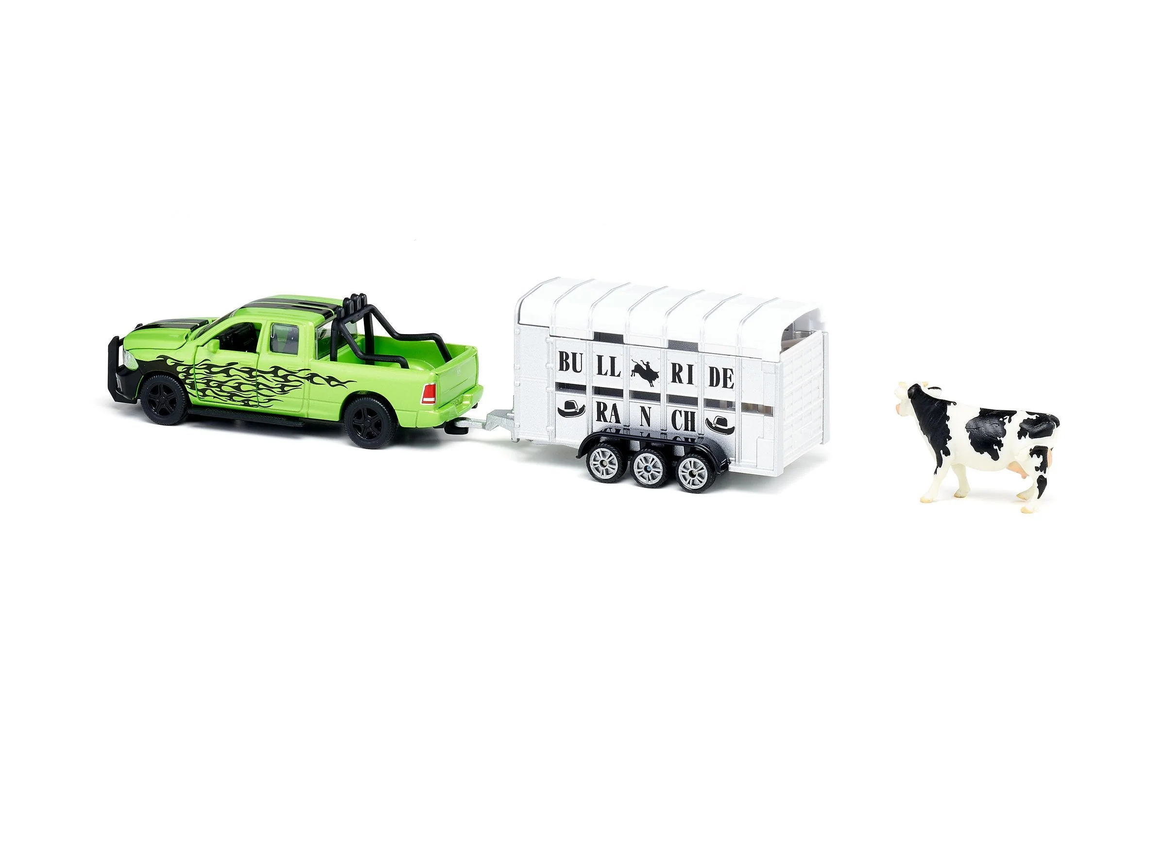 Siku 1:50 Dodge RAM 1500 Ute with Livestock Trailer - Image 5