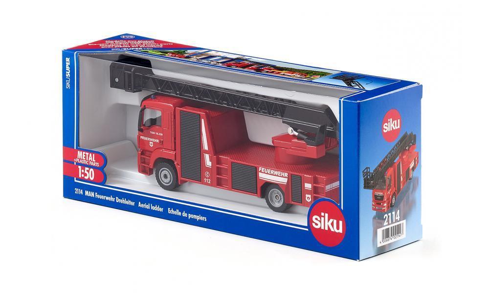Siku 1:50 MAN TG-A Fire Ladder Truck - 'Feuerwehr' - Image 2