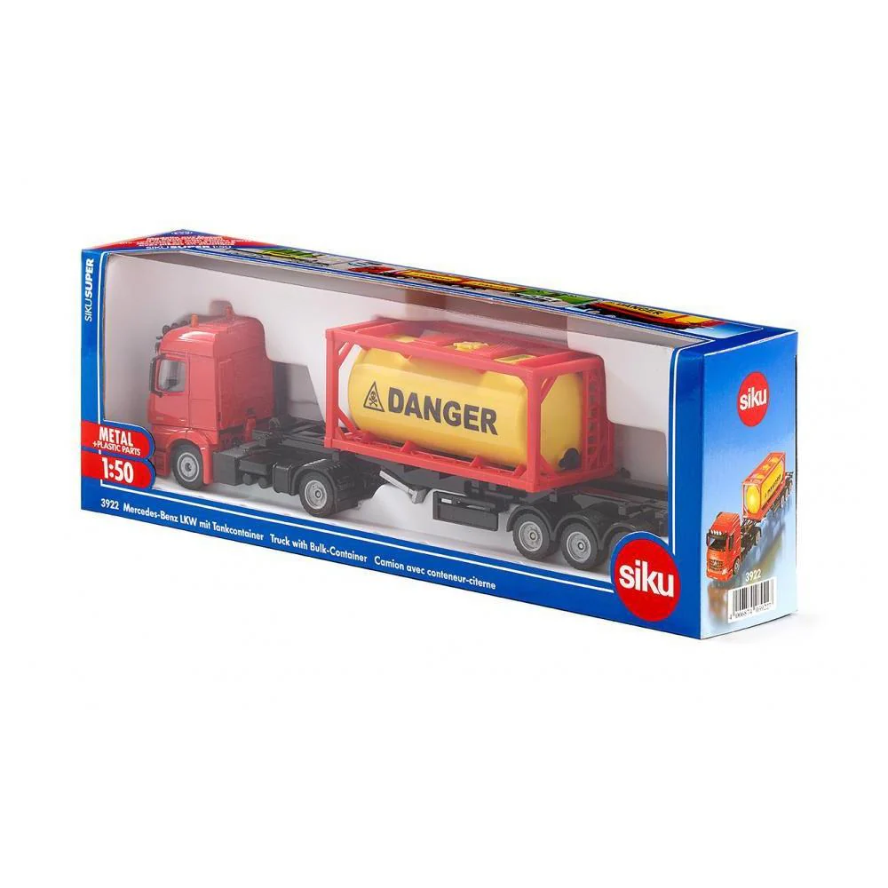 Siku 1:50 Mercedes Actros with Tank Container - Image 2