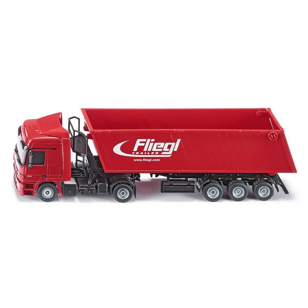 Siku 1:50 Mercedes Actros with Tip Trailer (Red)