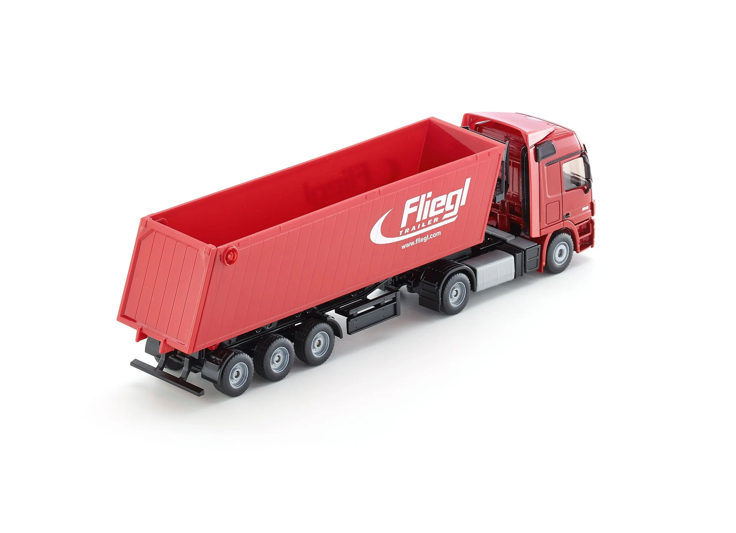 Siku 1:50 Mercedes Actros with Tip Trailer (Red) - Image 15