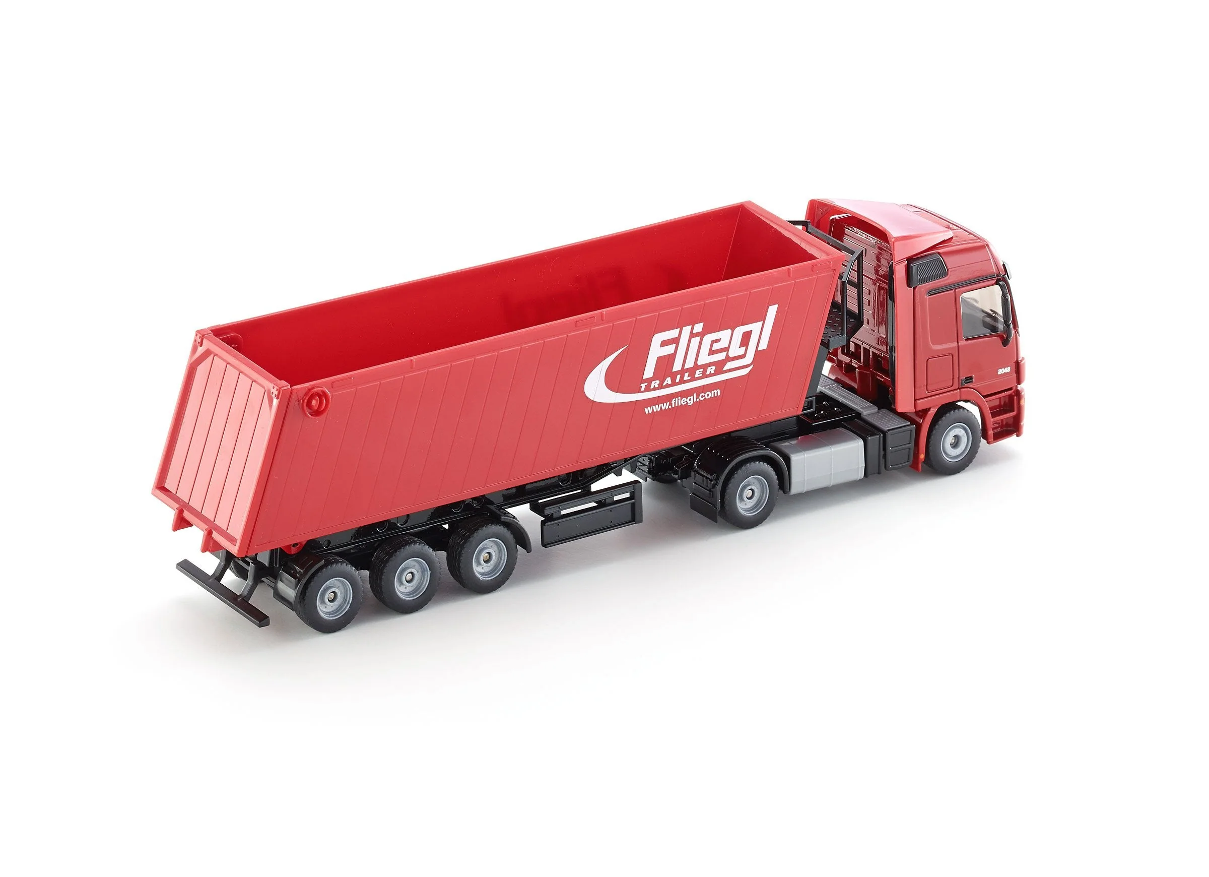 Siku 1:50 Mercedes Actros with Tip Trailer (Red) - Image 16