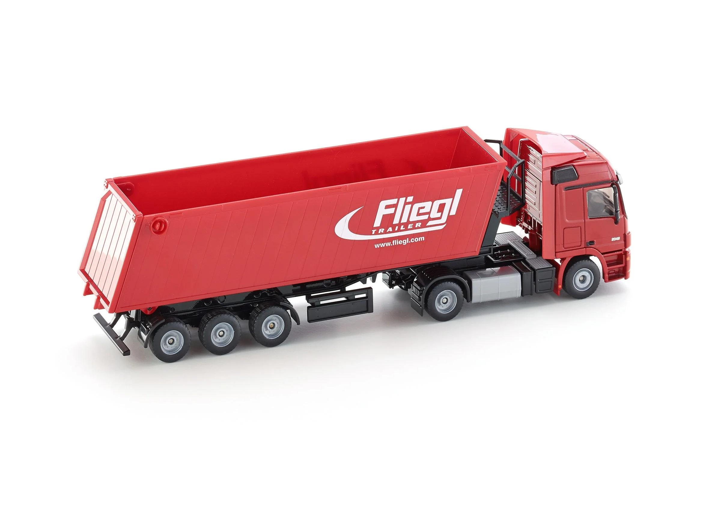 Siku 1:50 Mercedes Actros with Tip Trailer (Red) - Image 17