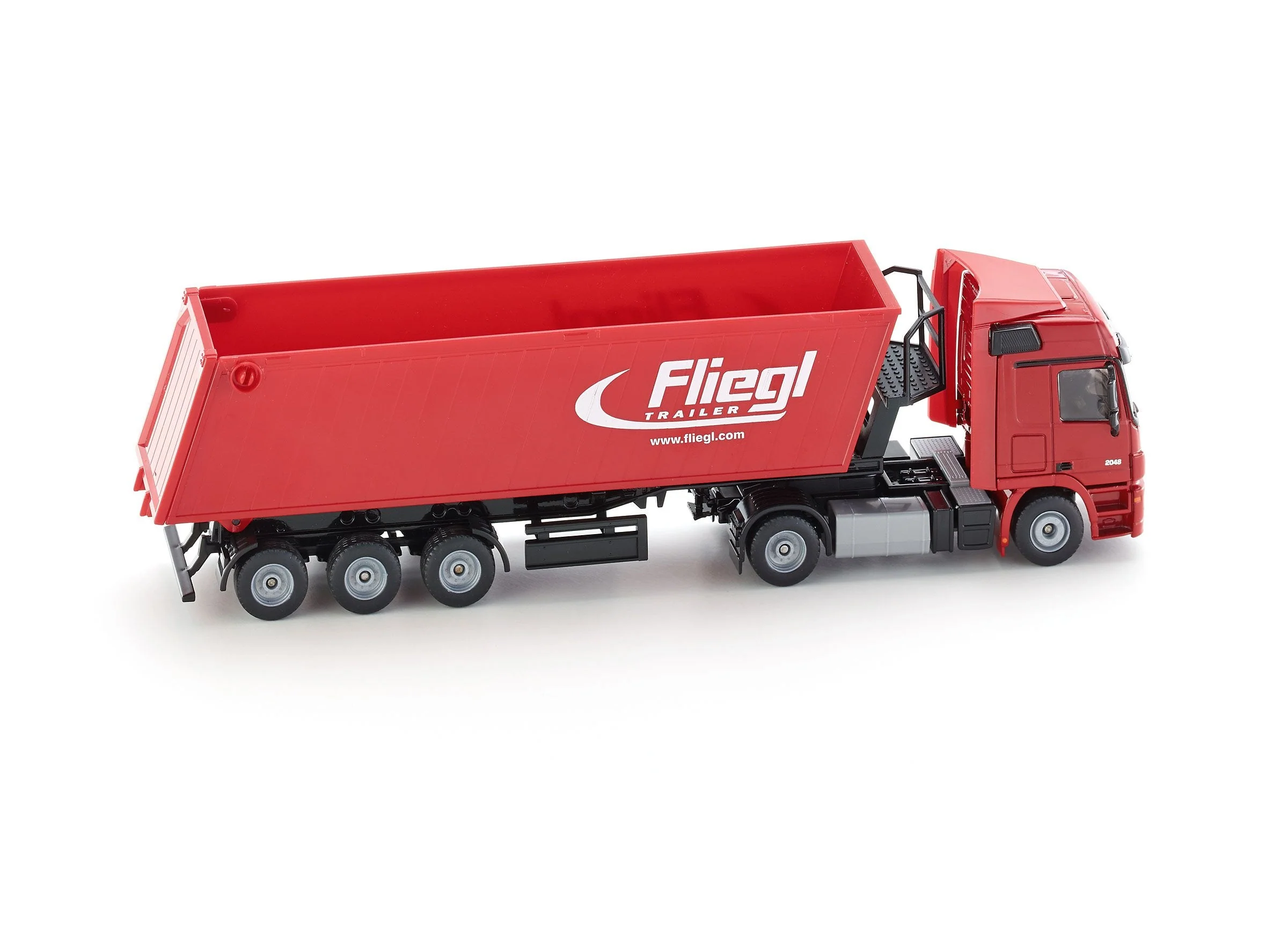 Siku 1:50 Mercedes Actros with Tip Trailer (Red) - Image 18