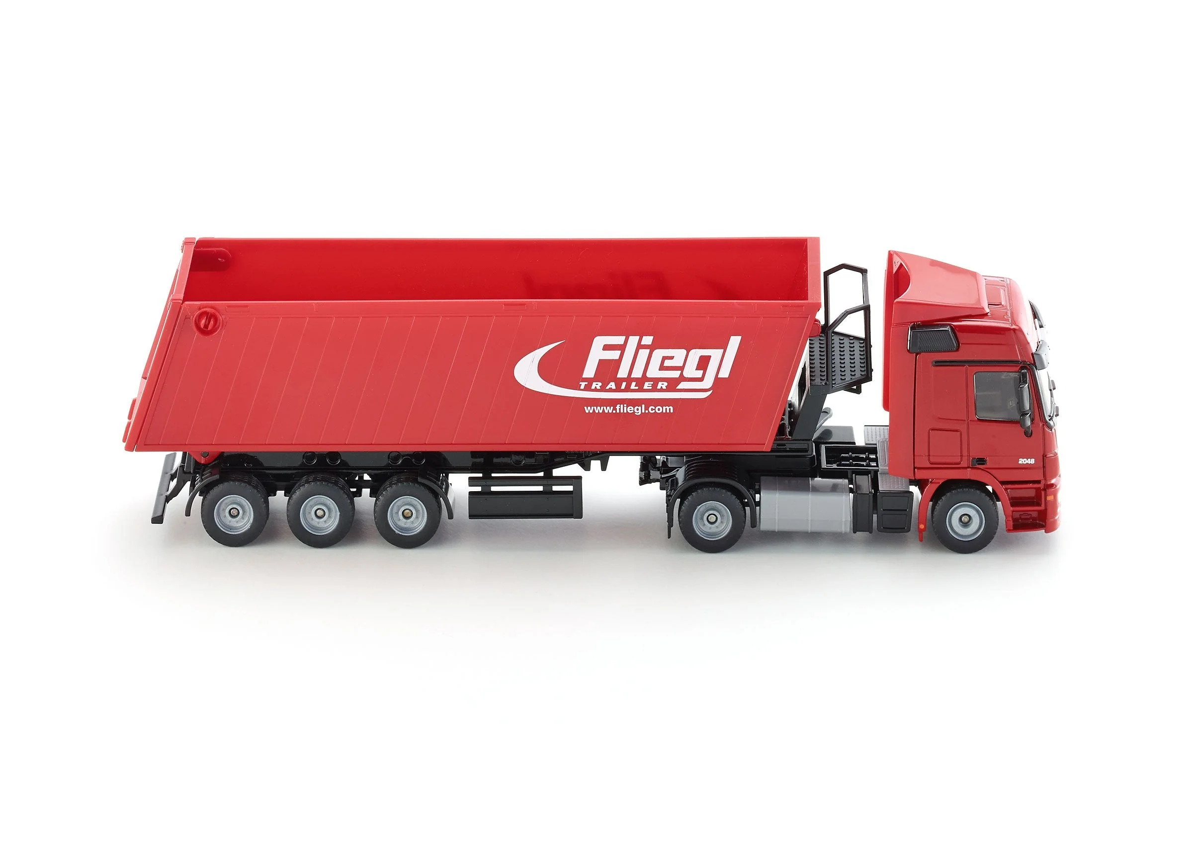 Siku 1:50 Mercedes Actros with Tip Trailer (Red) - Image 19