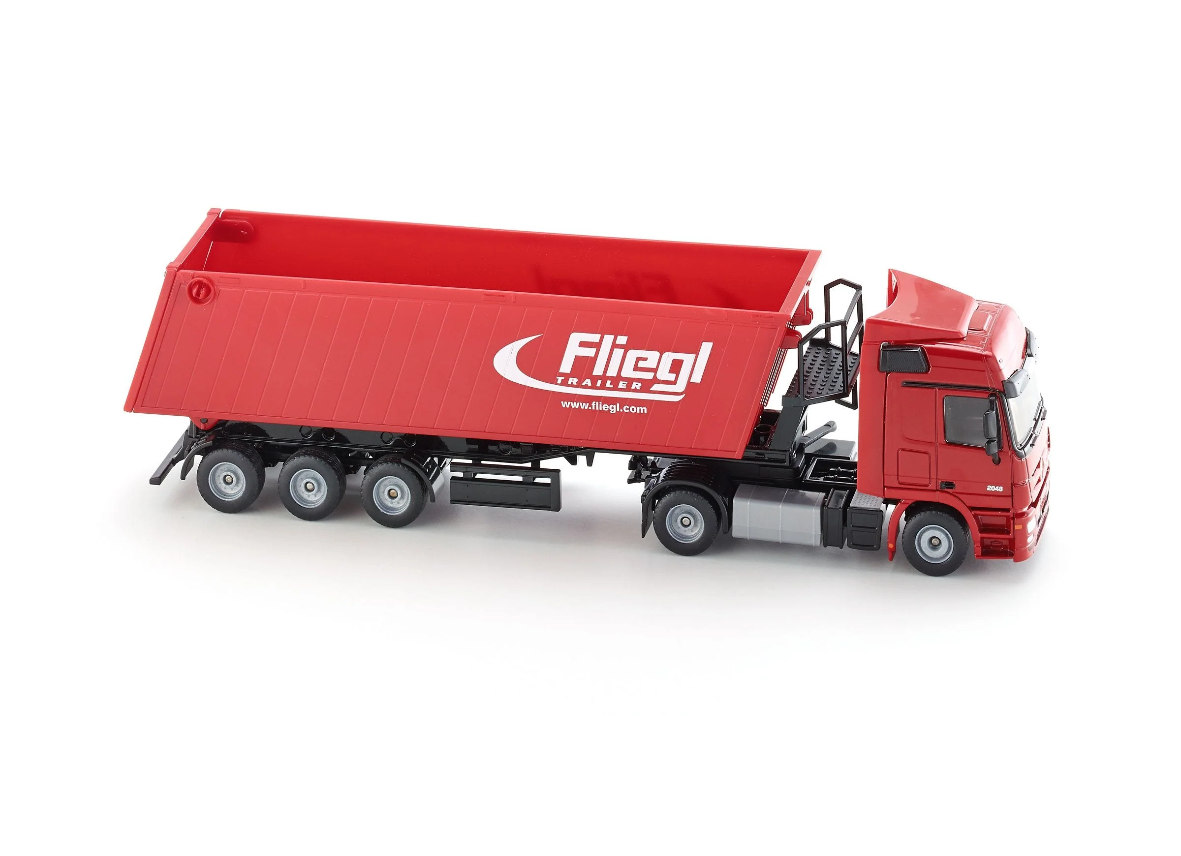 Siku 1:50 Mercedes Actros with Tip Trailer (Red) - Image 20