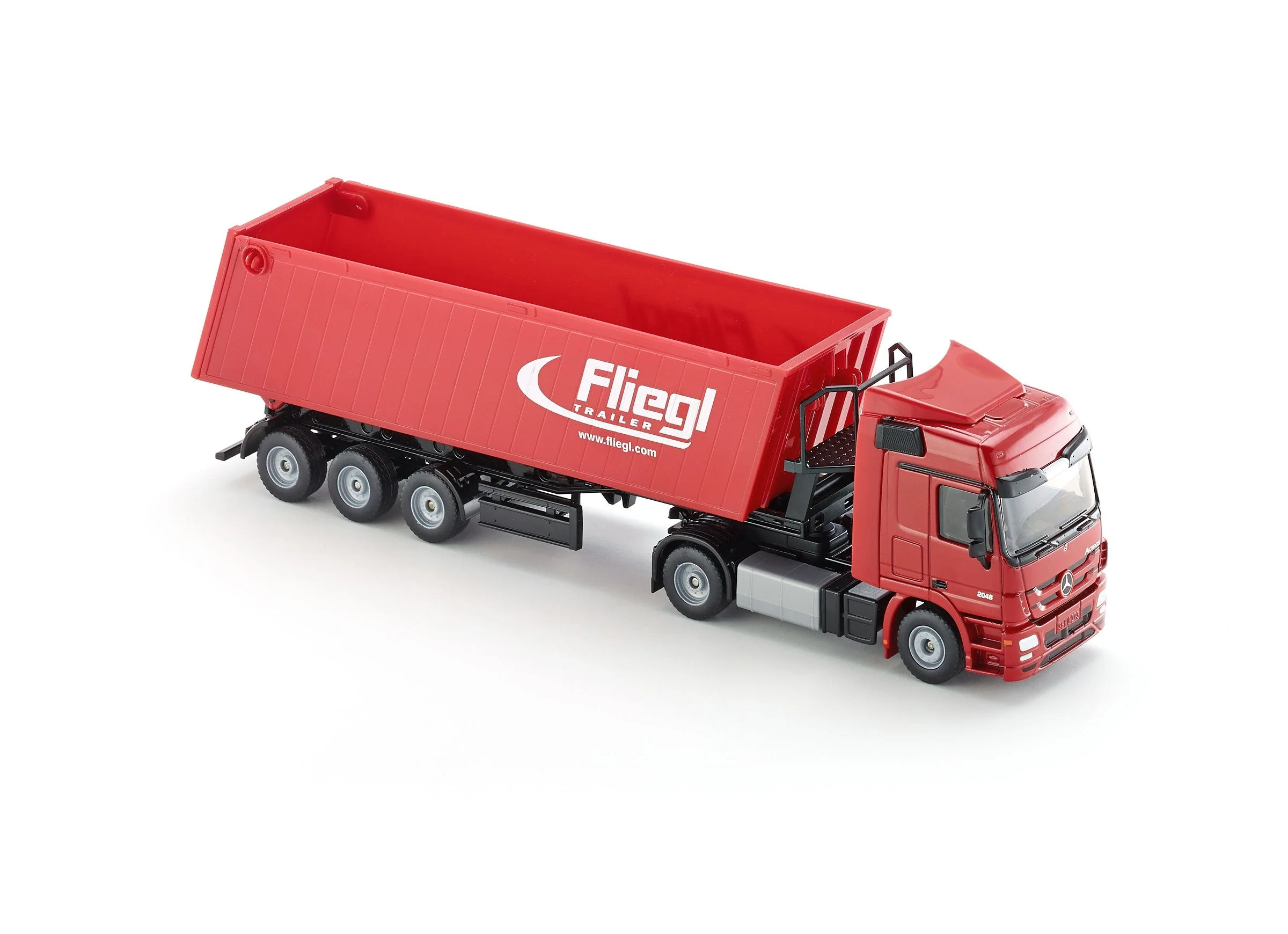 Siku 1:50 Mercedes Actros with Tip Trailer (Red) - Image 22