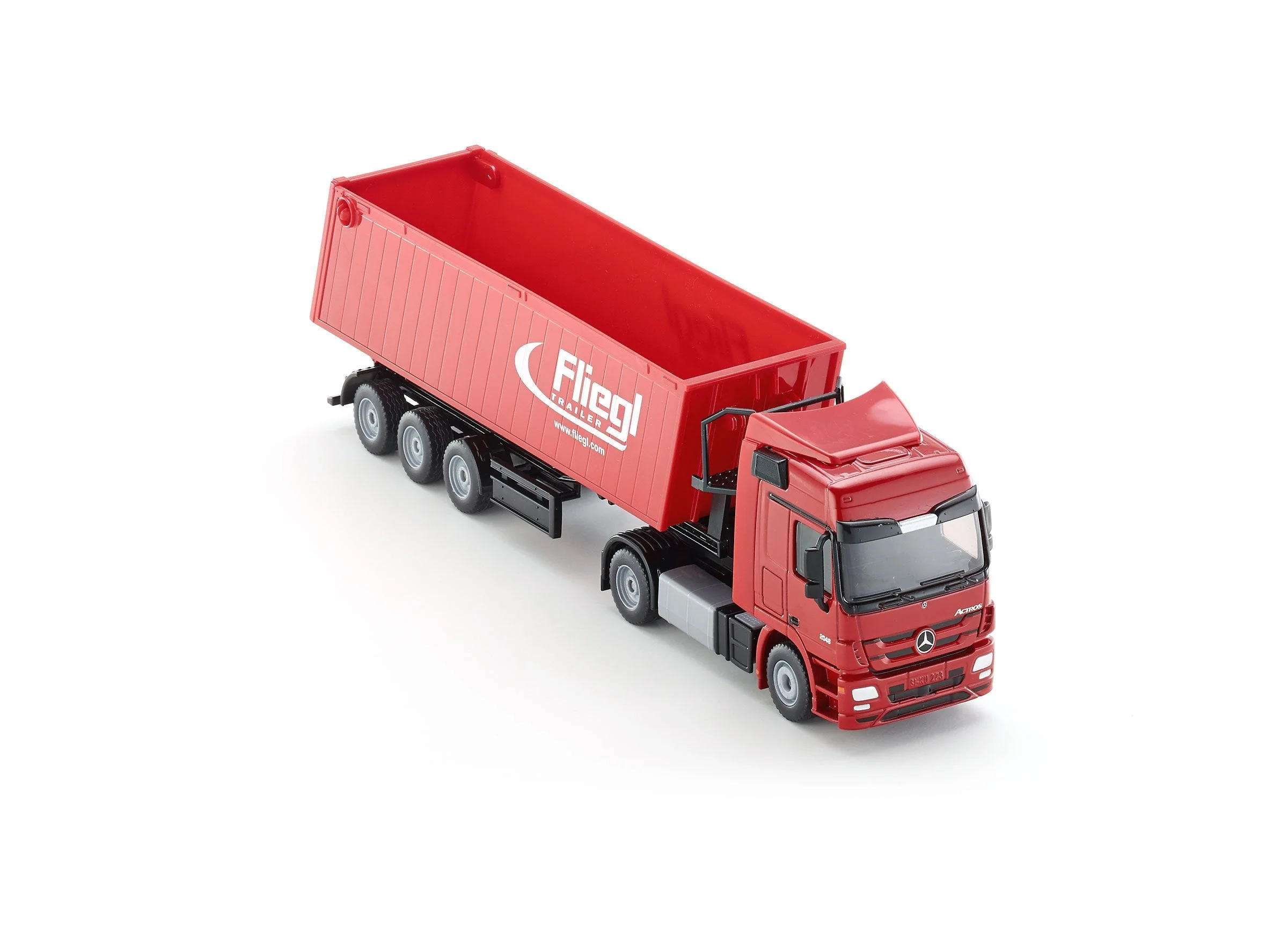 Siku 1:50 Mercedes Actros with Tip Trailer (Red) - Image 24