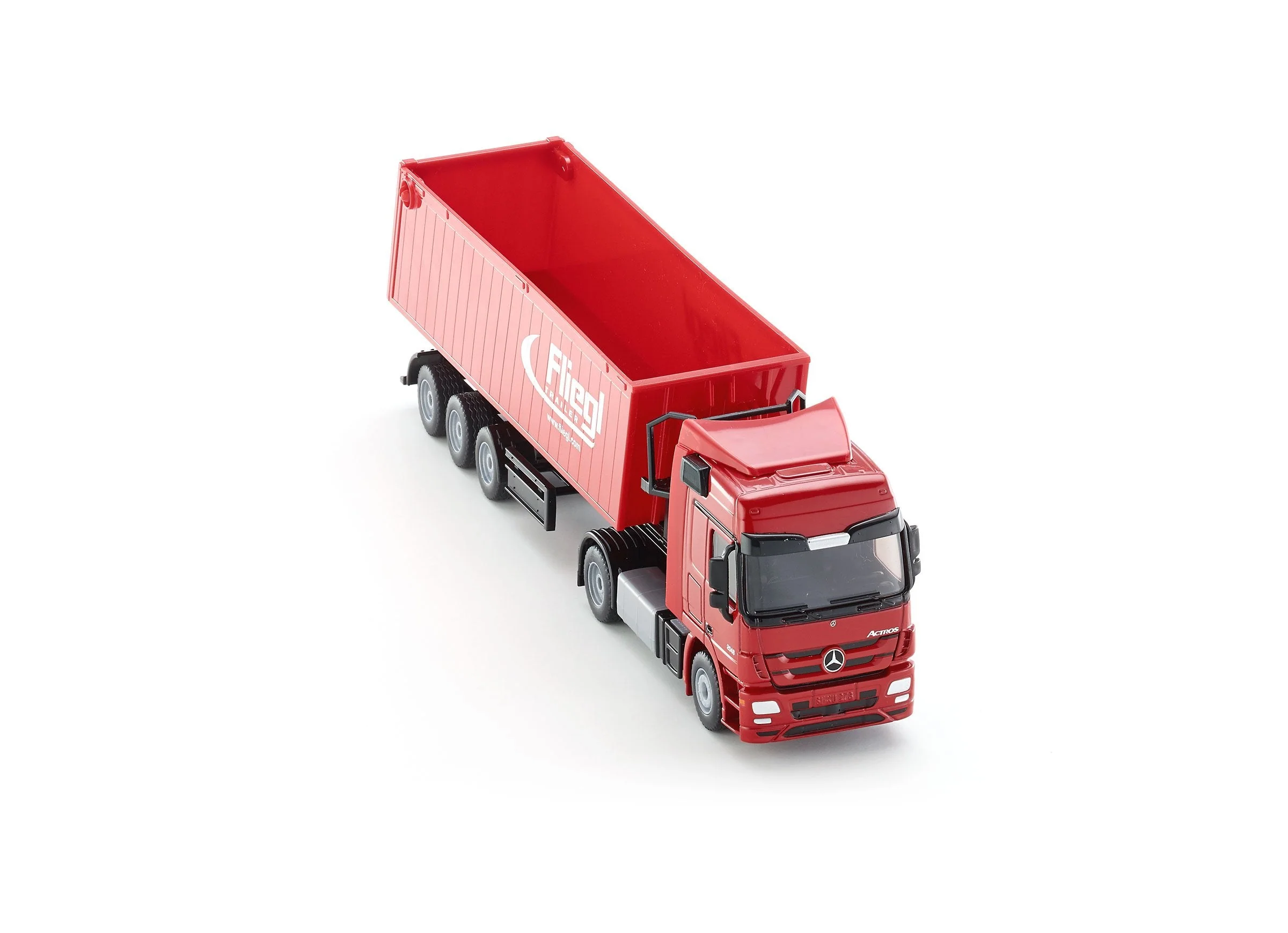 Siku 1:50 Mercedes Actros with Tip Trailer (Red) - Image 25