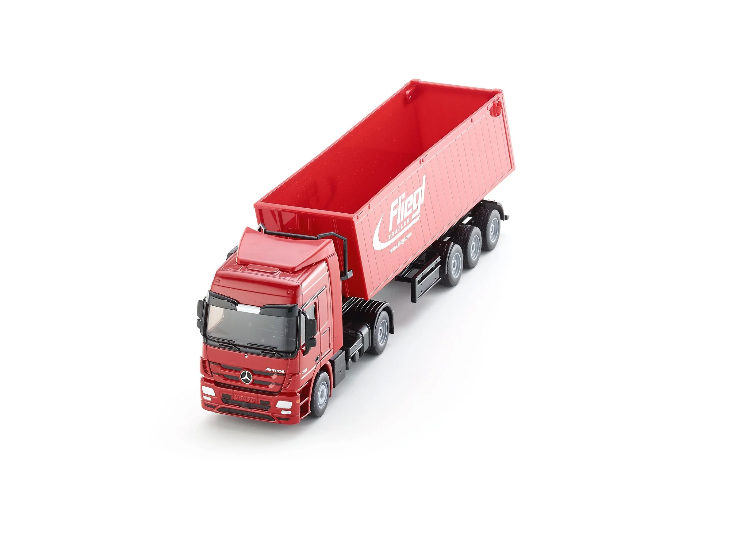 Siku 1:50 Mercedes Actros with Tip Trailer (Red) - Image 29
