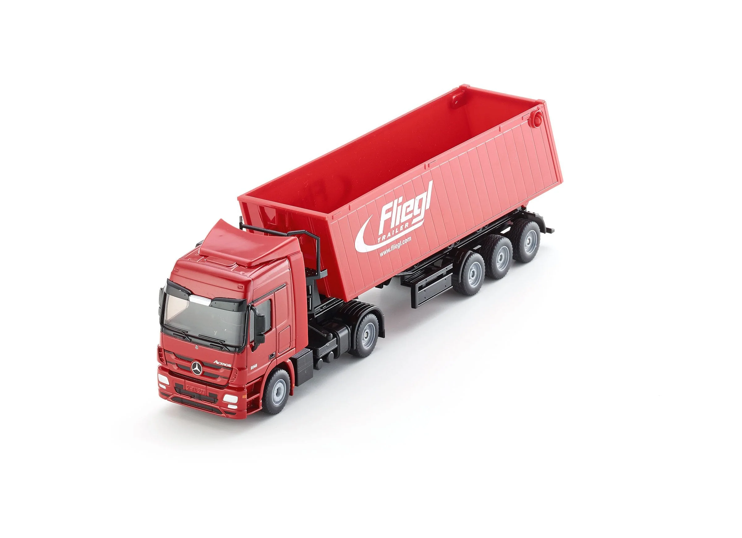 Siku 1:50 Mercedes Actros with Tip Trailer (Red) - Image 30