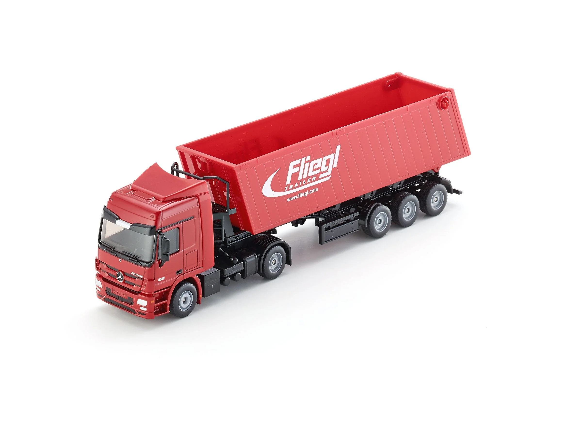 Siku 1:50 Mercedes Actros with Tip Trailer (Red) - Image 31