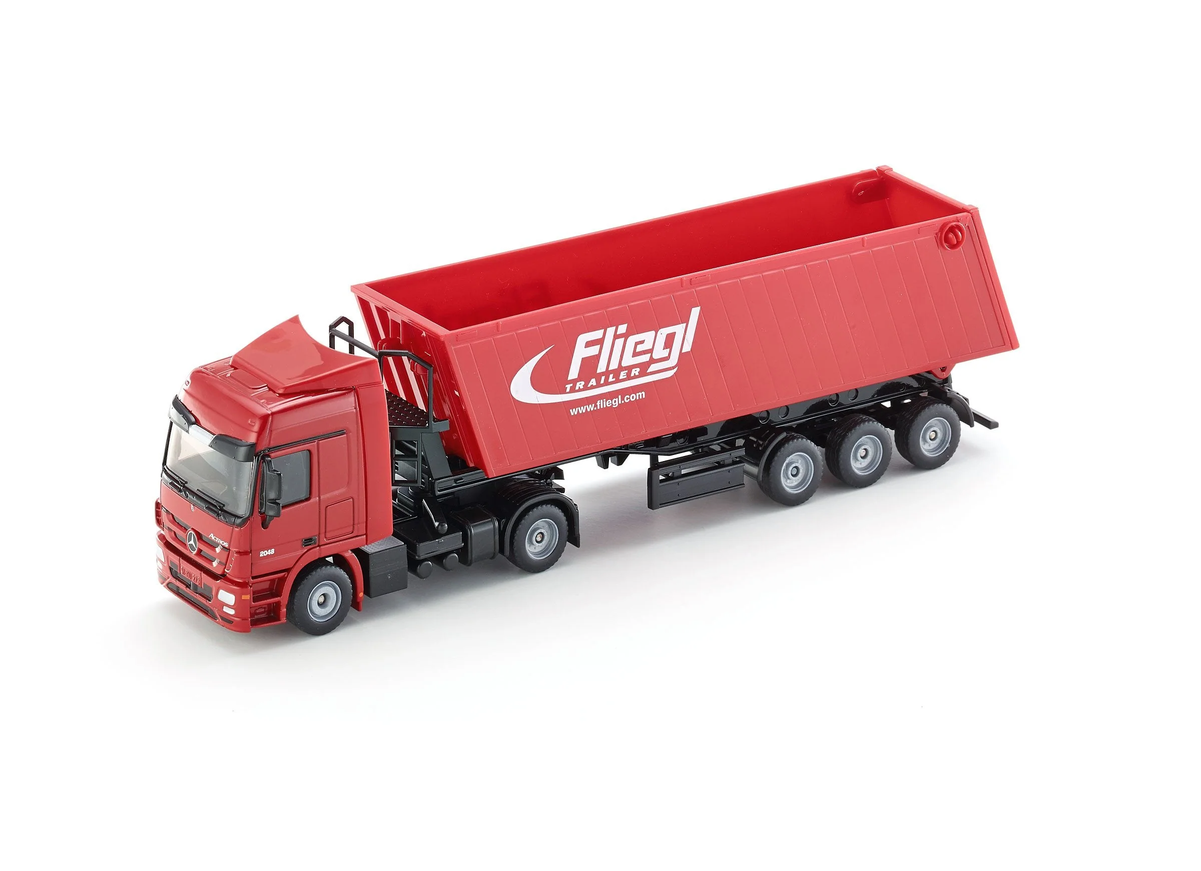 Siku 1:50 Mercedes Actros with Tip Trailer (Red) - Image 32