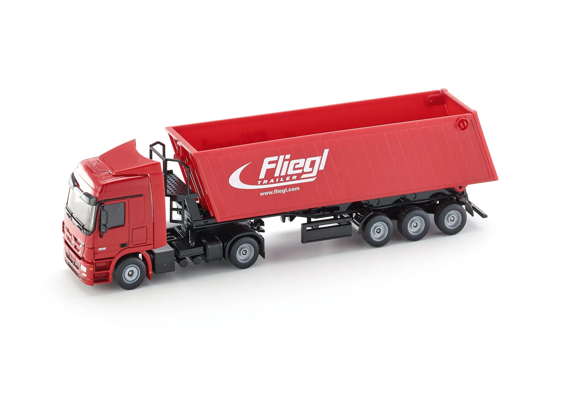 Siku 1:50 Mercedes Actros with Tip Trailer (Red) - Image 33