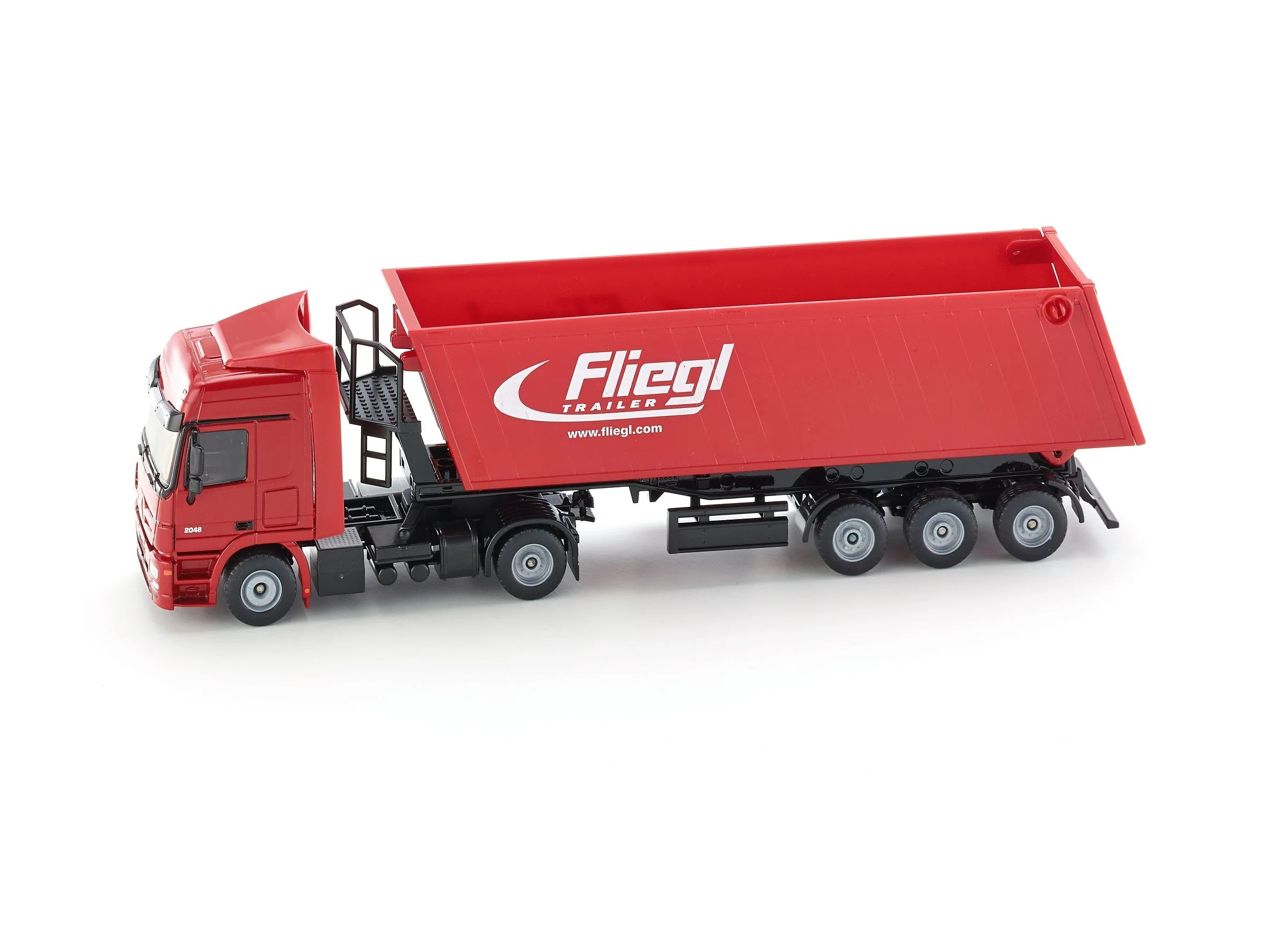 Siku 1:50 Mercedes Actros with Tip Trailer (Red) - Image 34