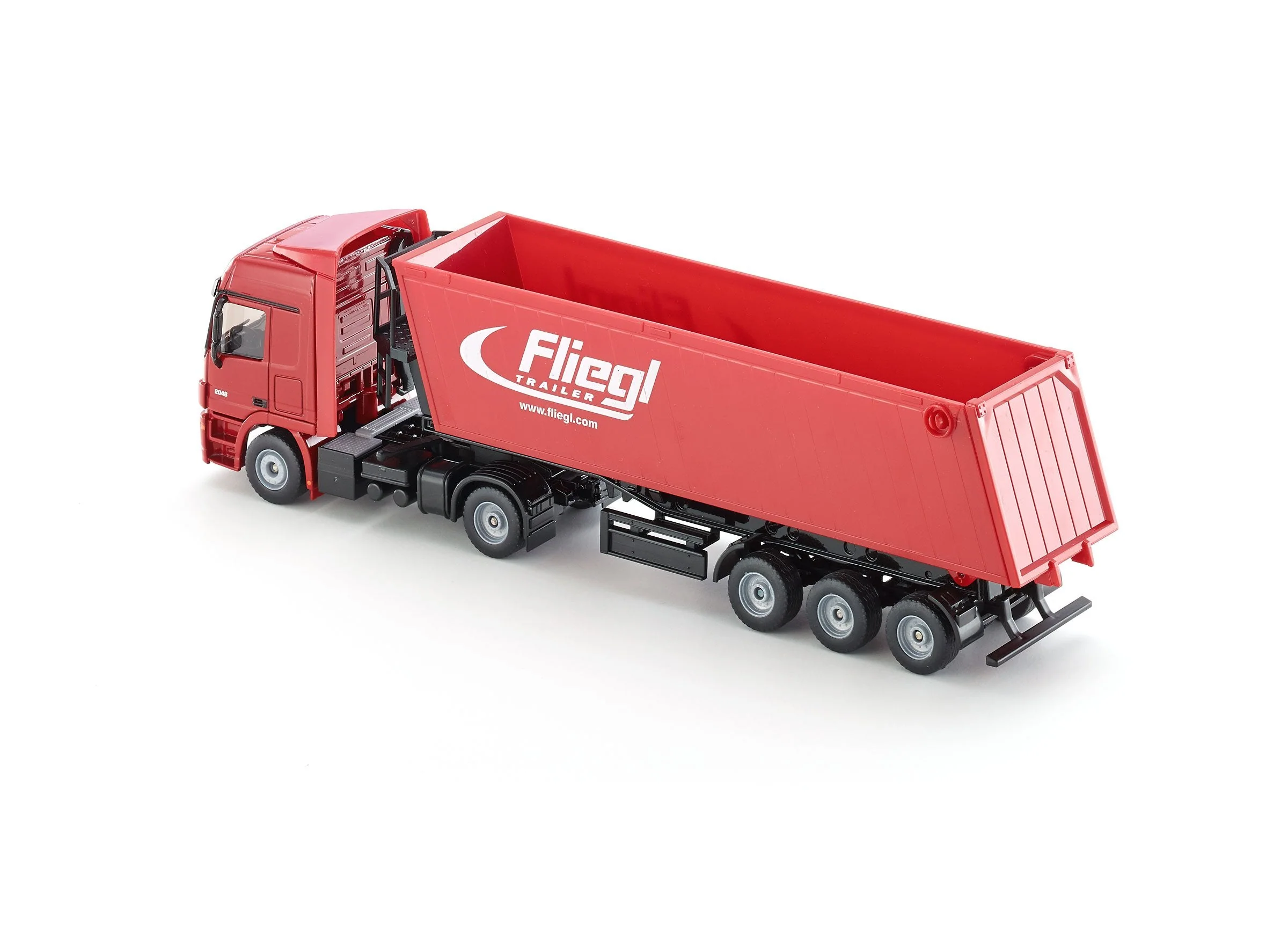 Siku 1:50 Mercedes Actros with Tip Trailer (Red) - Image 6