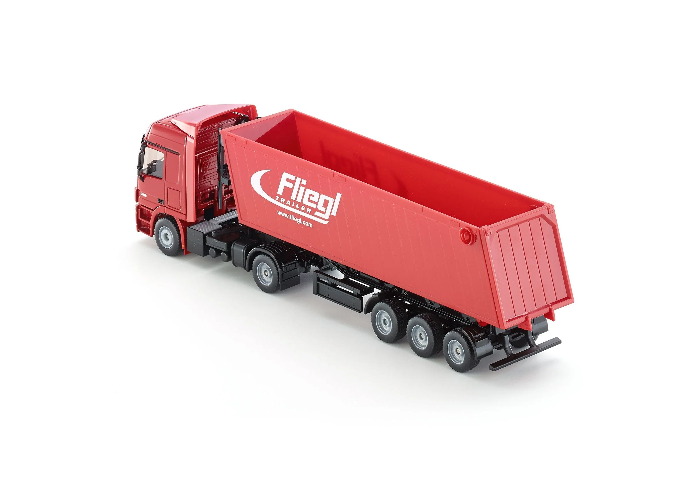 Siku 1:50 Mercedes Actros with Tip Trailer (Red) - Image 7