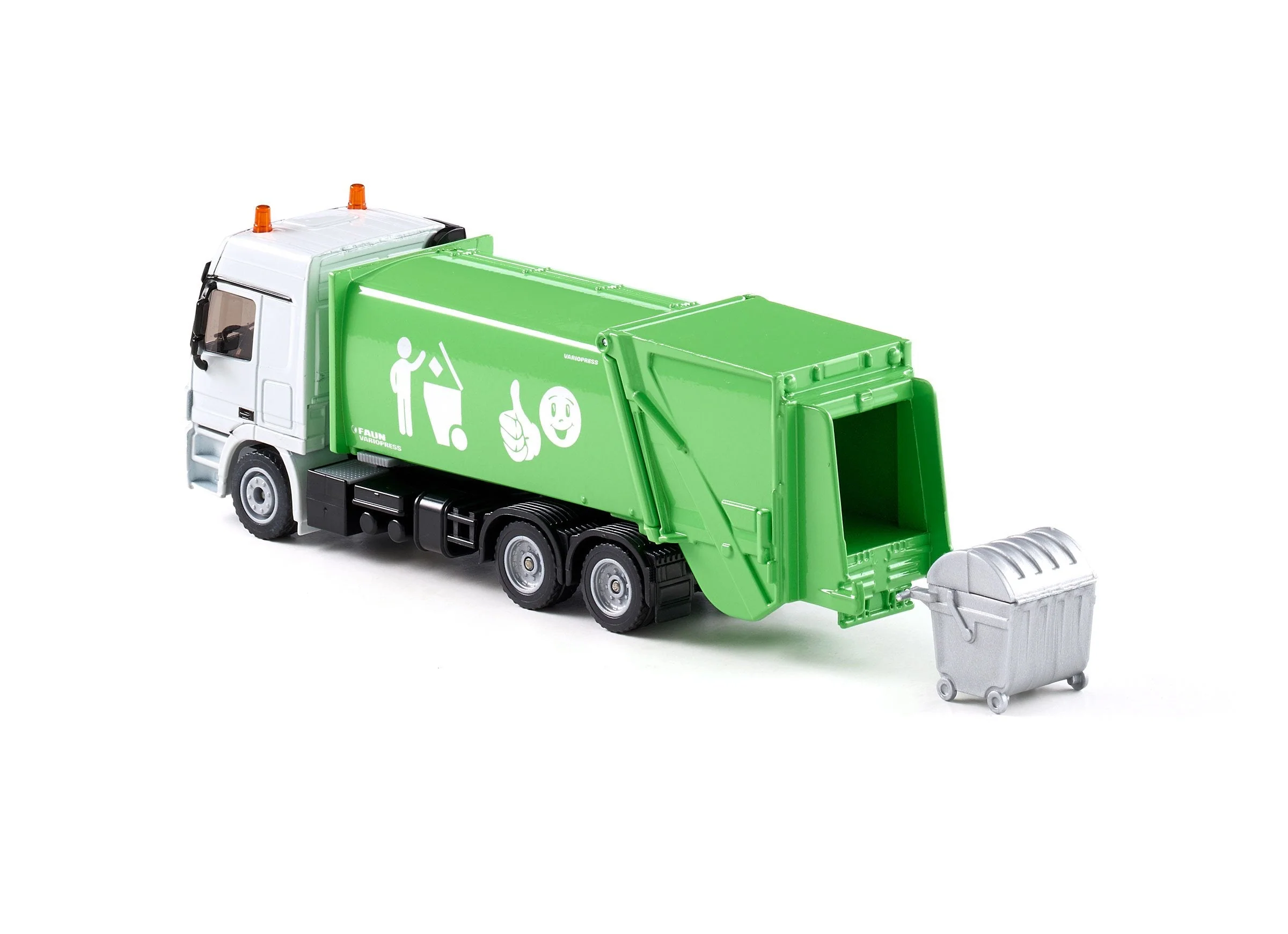 Siku 1:50 Mercedes Rubbish Truck with Skip - Image 12