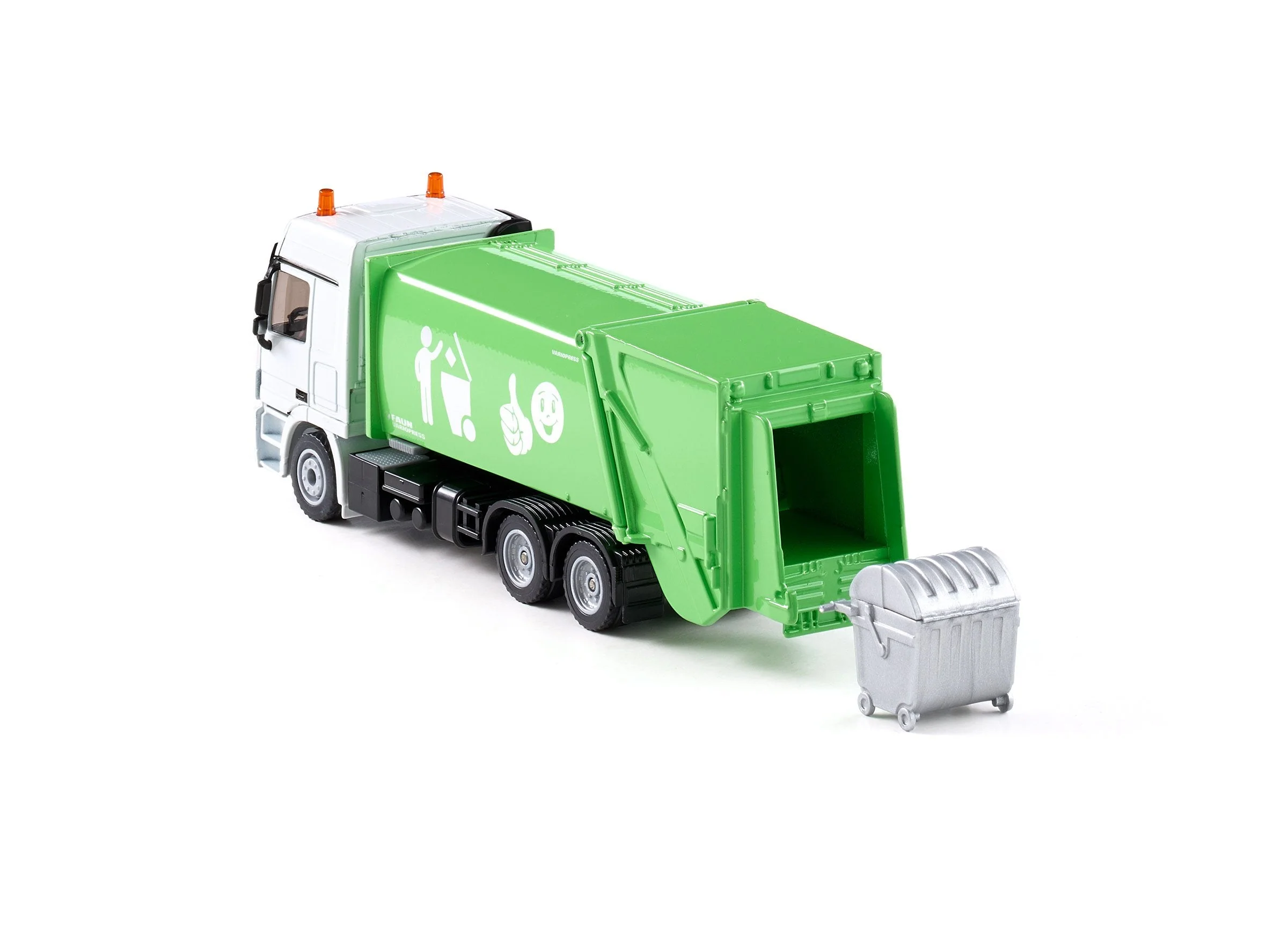 Siku 1:50 Mercedes Rubbish Truck with Skip - Image 13