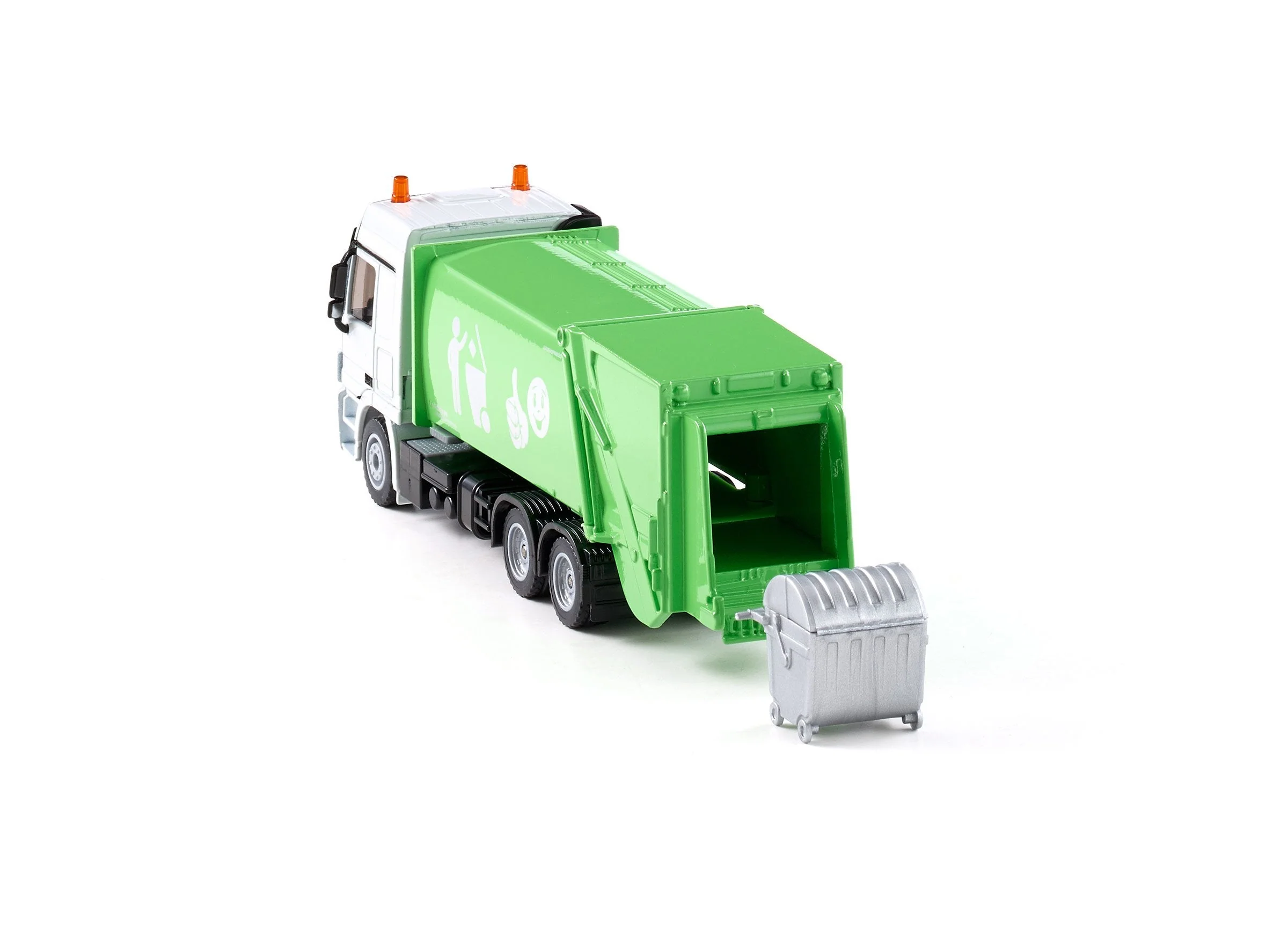 Siku 1:50 Mercedes Rubbish Truck with Skip - Image 14