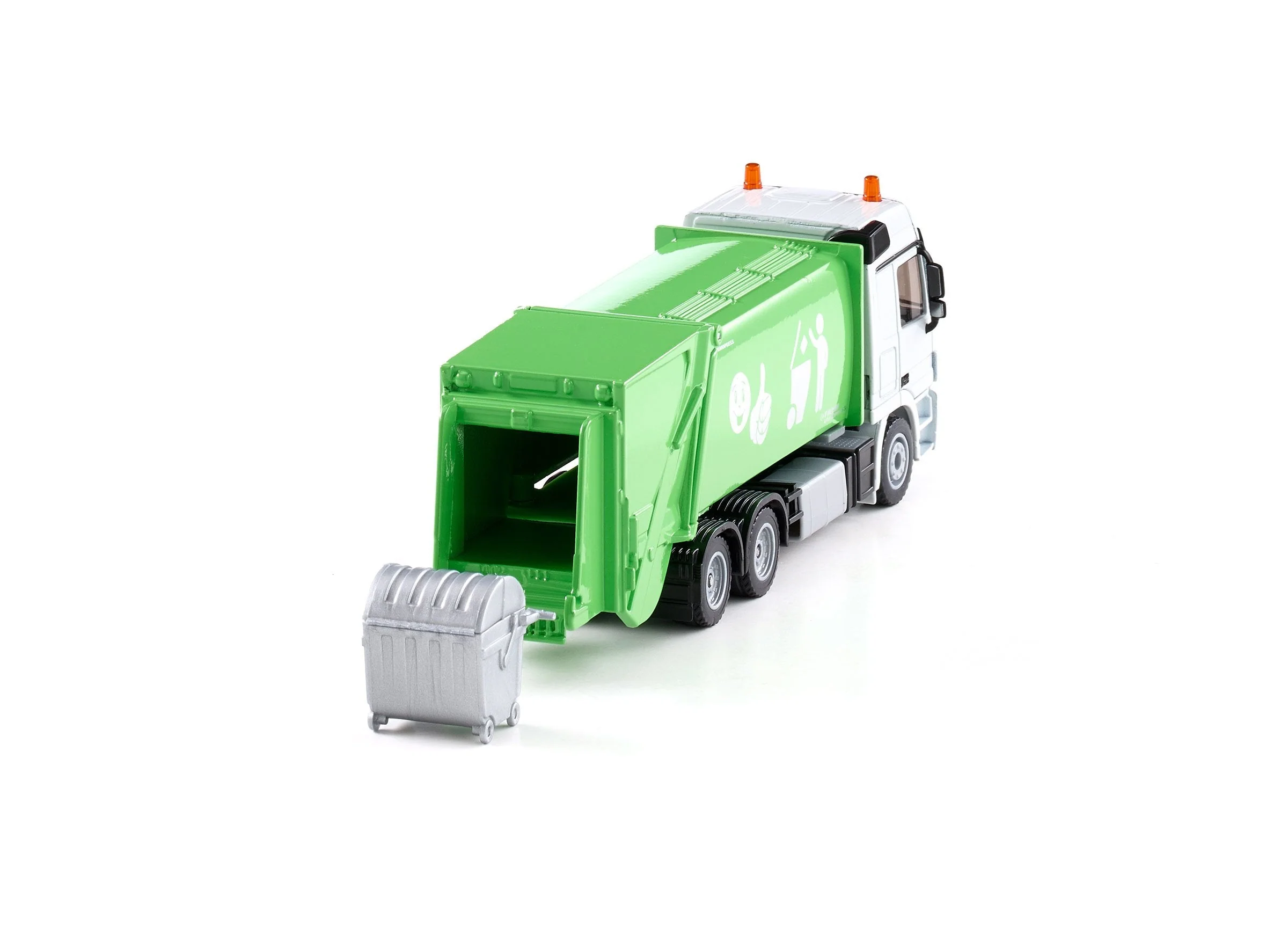 Siku 1:50 Mercedes Rubbish Truck with Skip - Image 18