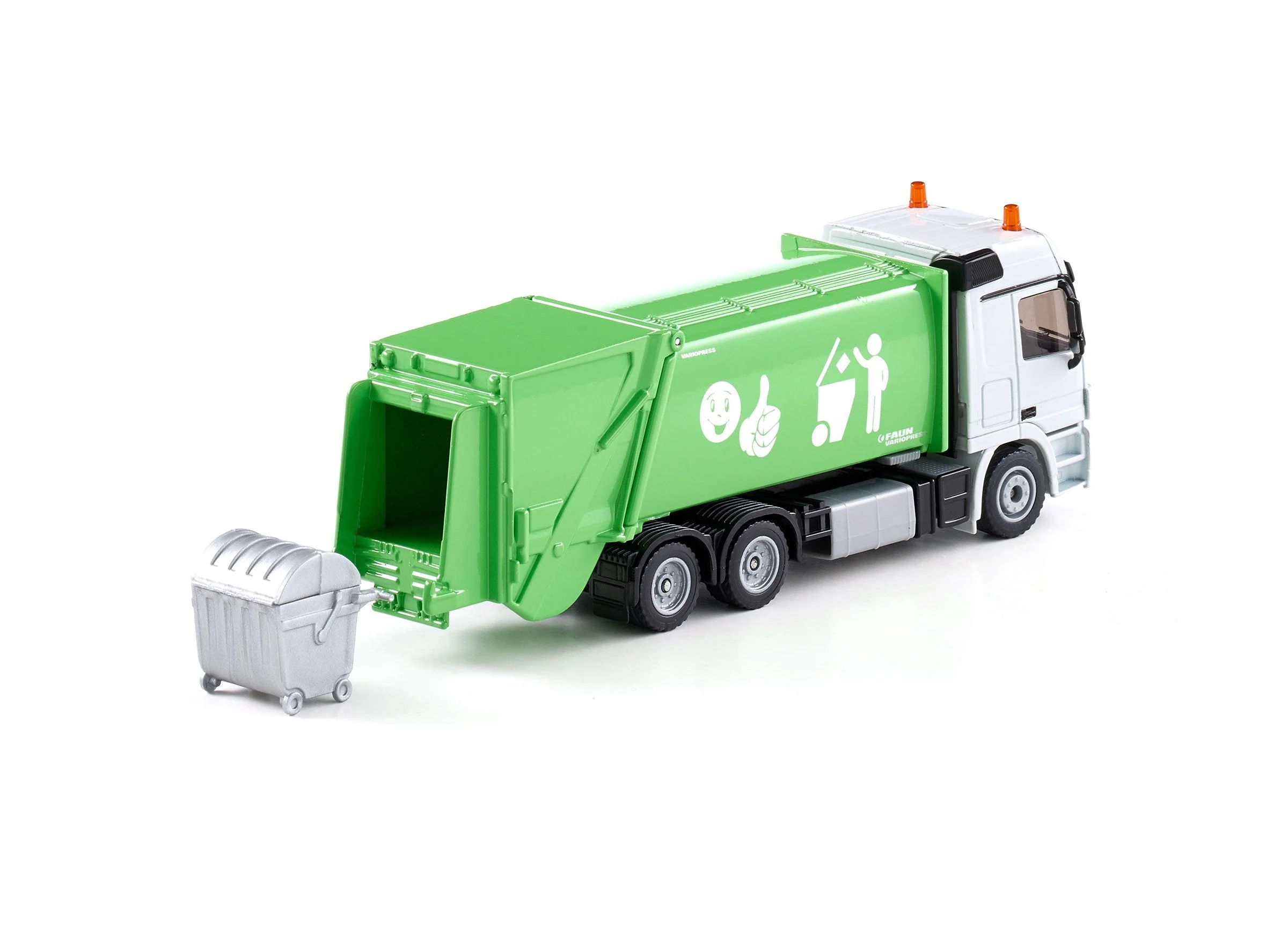 Siku 1:50 Mercedes Rubbish Truck with Skip - Image 20