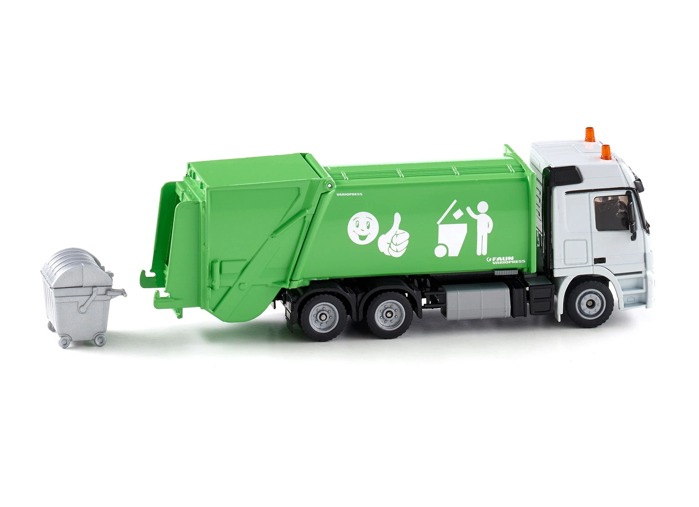 Siku 1:50 Mercedes Rubbish Truck with Skip - Image 23