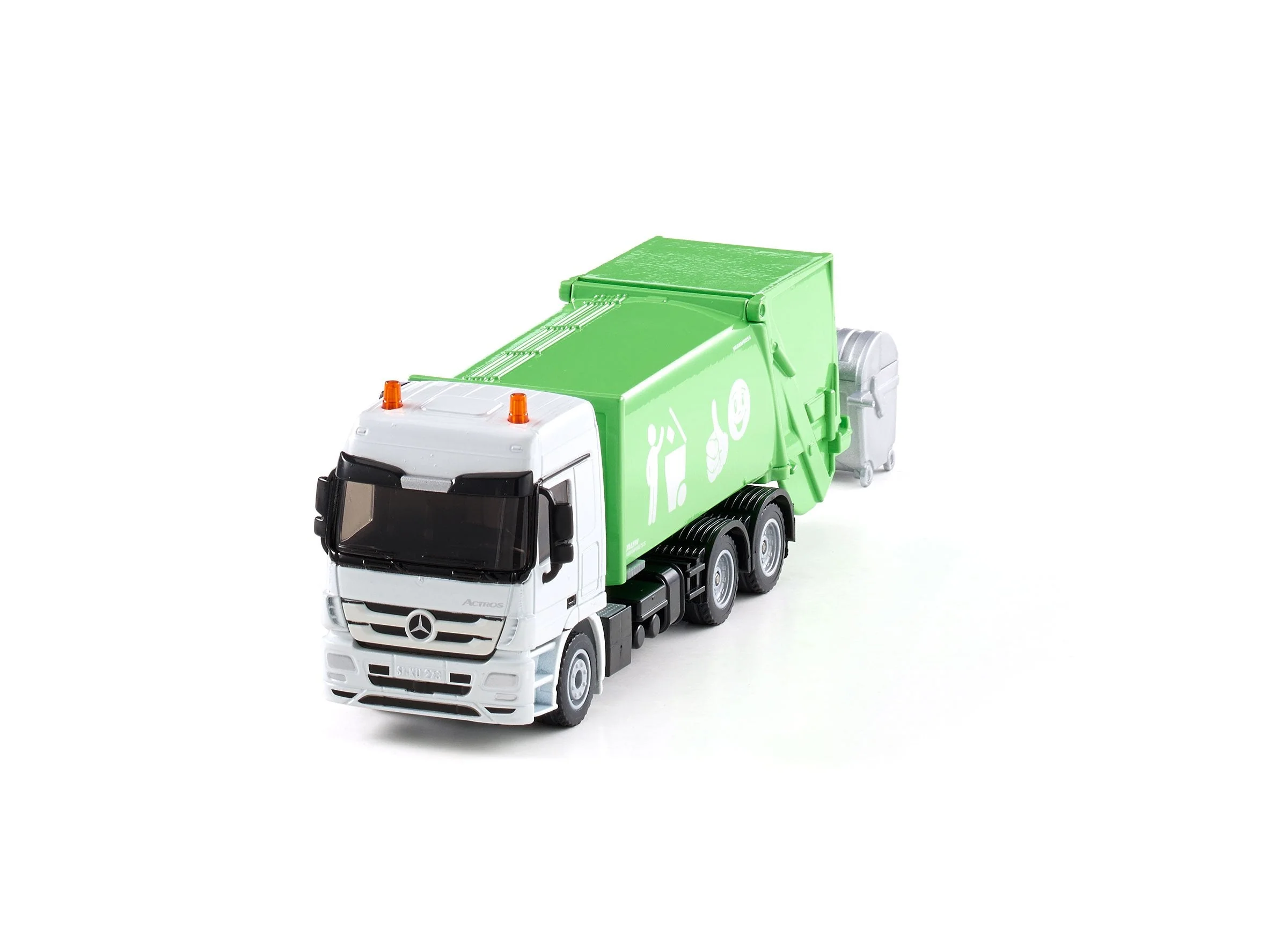 Siku 1:50 Mercedes Rubbish Truck with Skip - Image 34