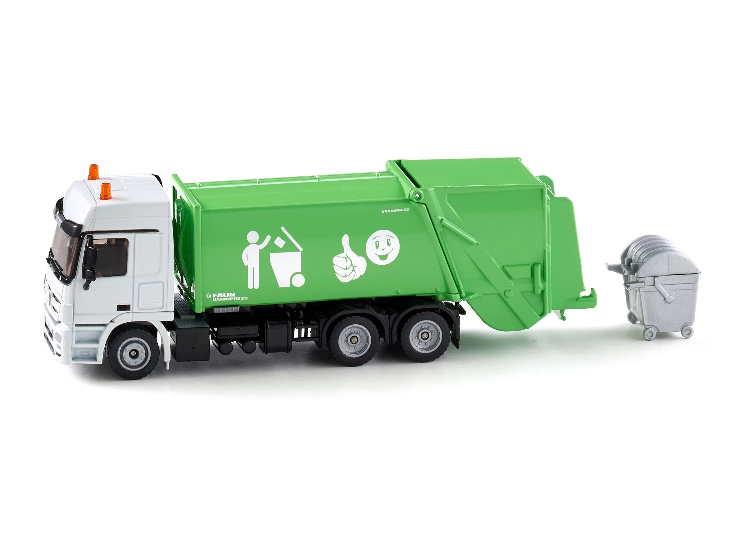 Siku 1:50 Mercedes Rubbish Truck with Skip - Image 39