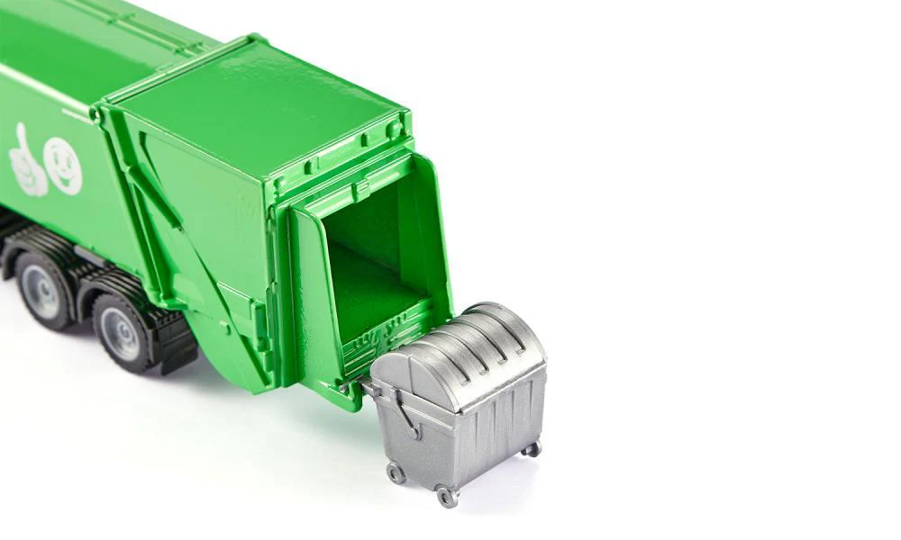 Siku 1:50 Mercedes Rubbish Truck with Skip - Image 4