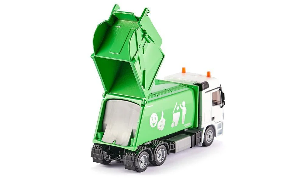 Siku 1:50 Mercedes Rubbish Truck with Skip - Image 5