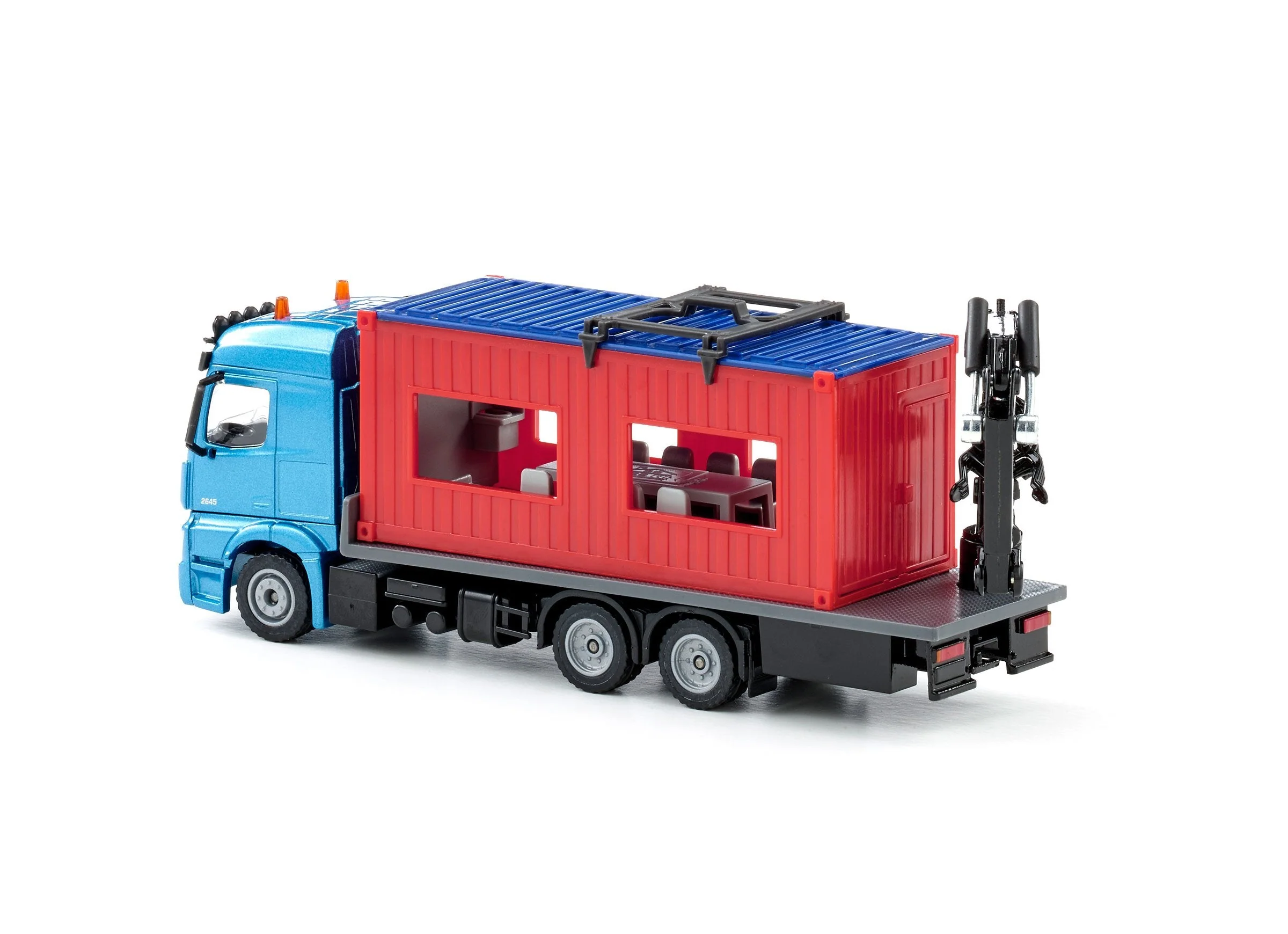 Siku 1:50 Mercedes Truck with Portable Container - Image 11