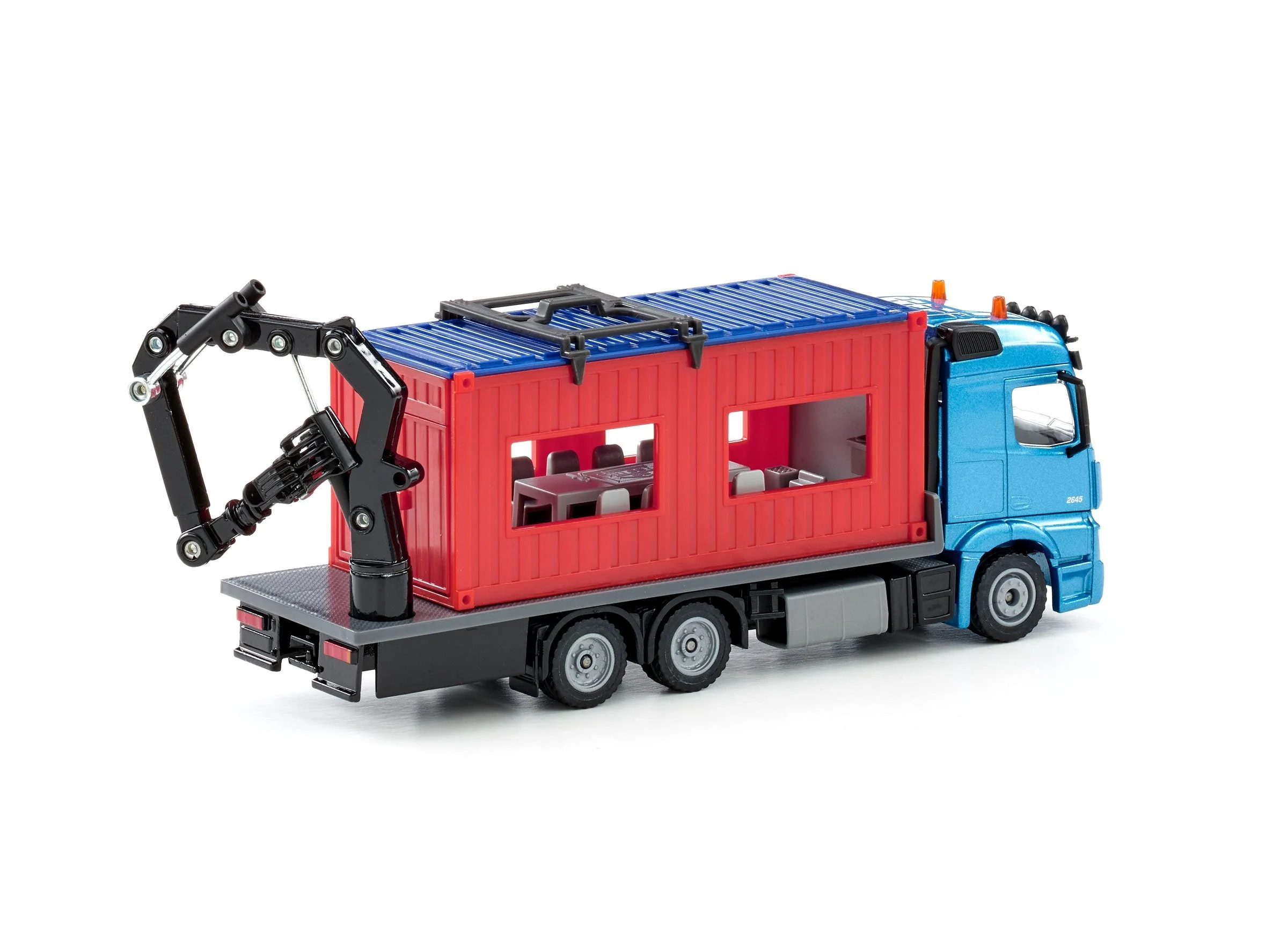 Siku 1:50 Mercedes Truck with Portable Container - Image 21