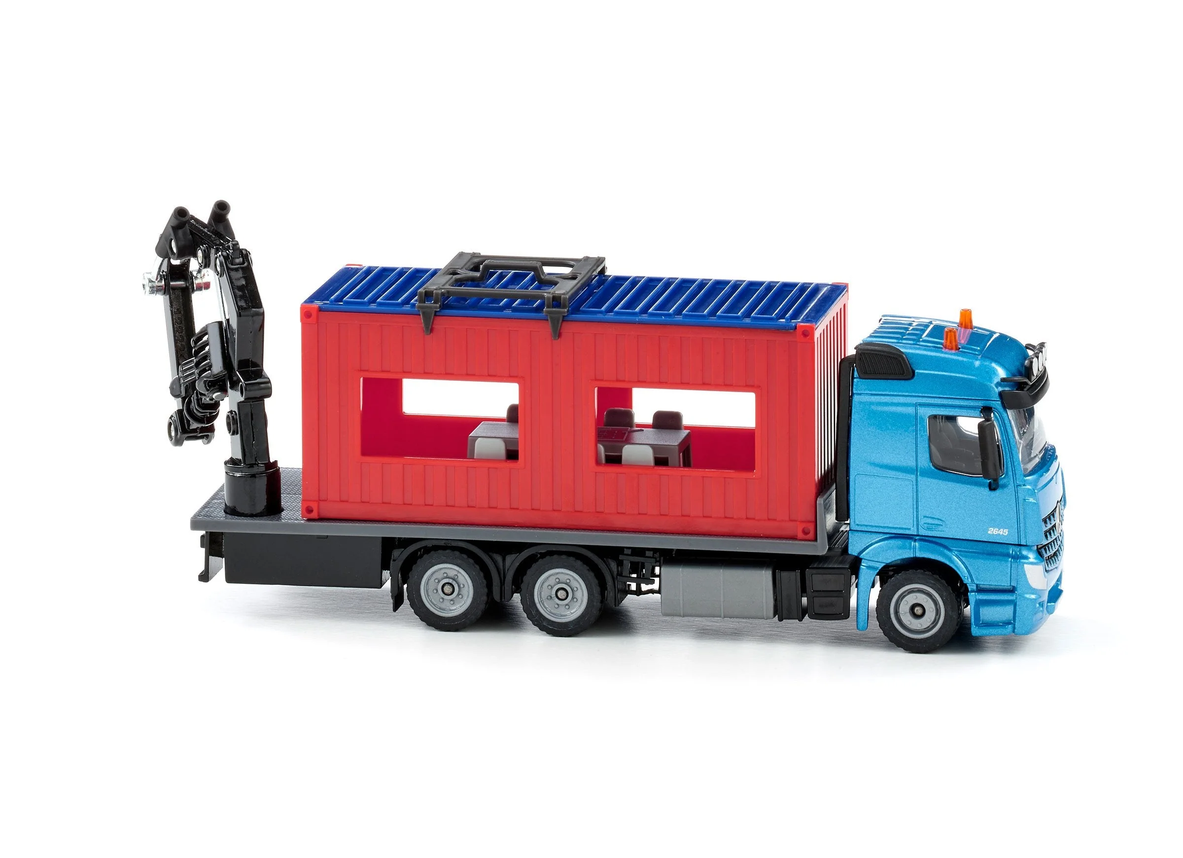 Siku 1:50 Mercedes Truck with Portable Container - Image 25