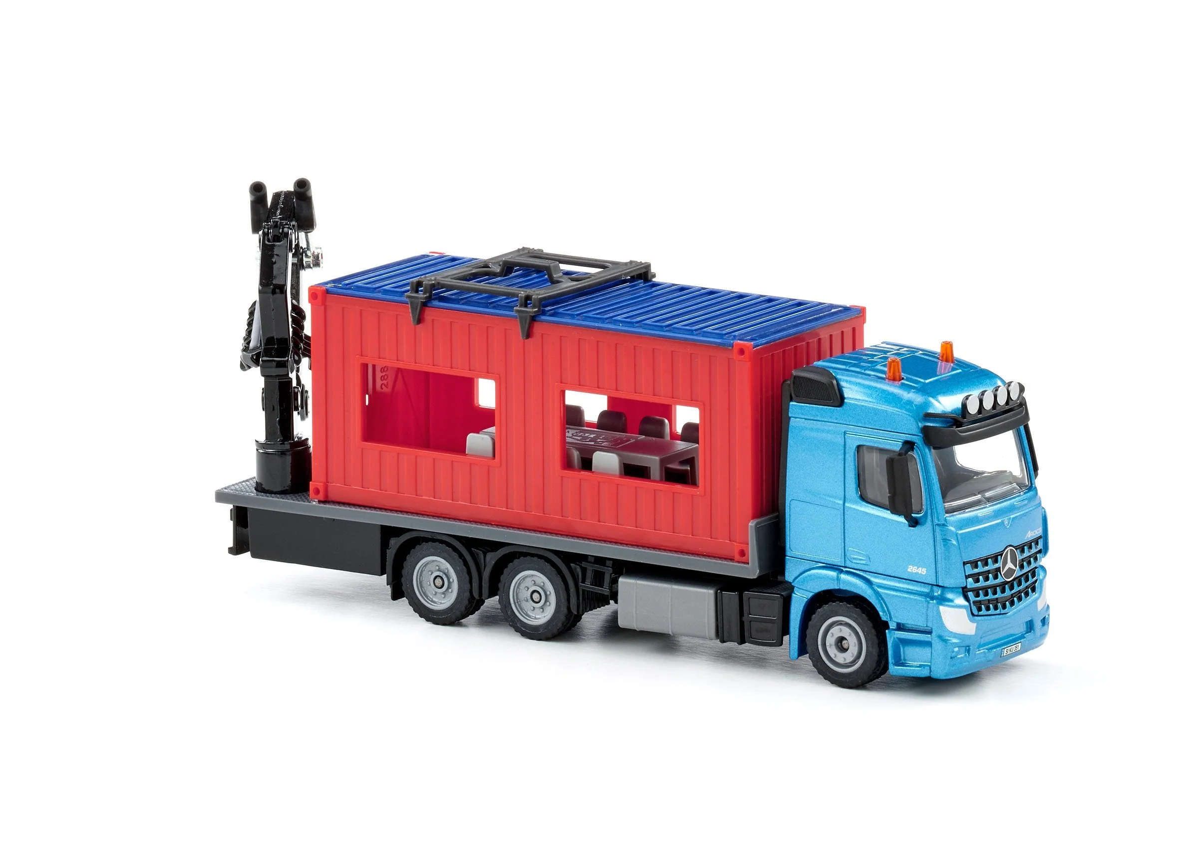 Siku 1:50 Mercedes Truck with Portable Container - Image 27